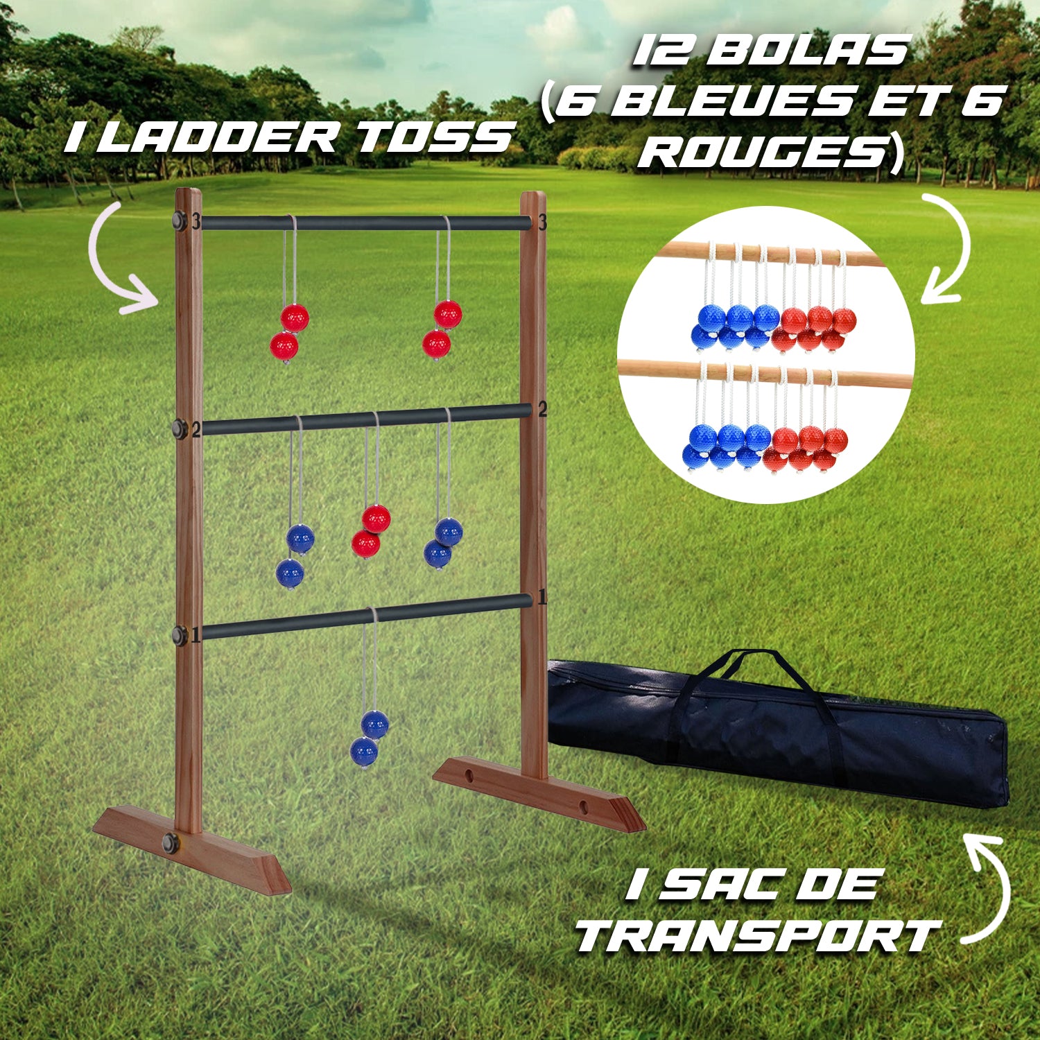 Ladder Toss en Bois