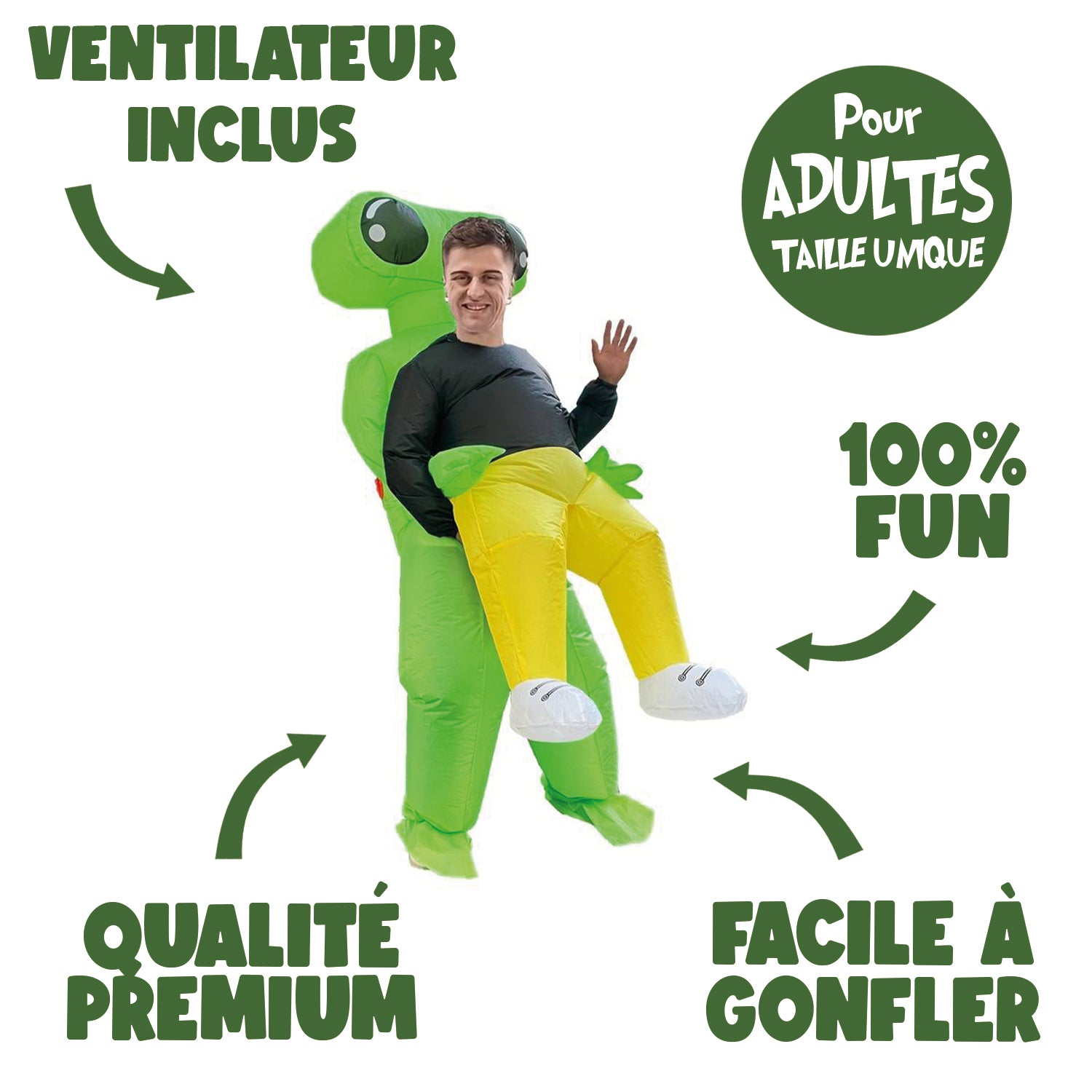 Costume Gonflable Adulte – Alien X