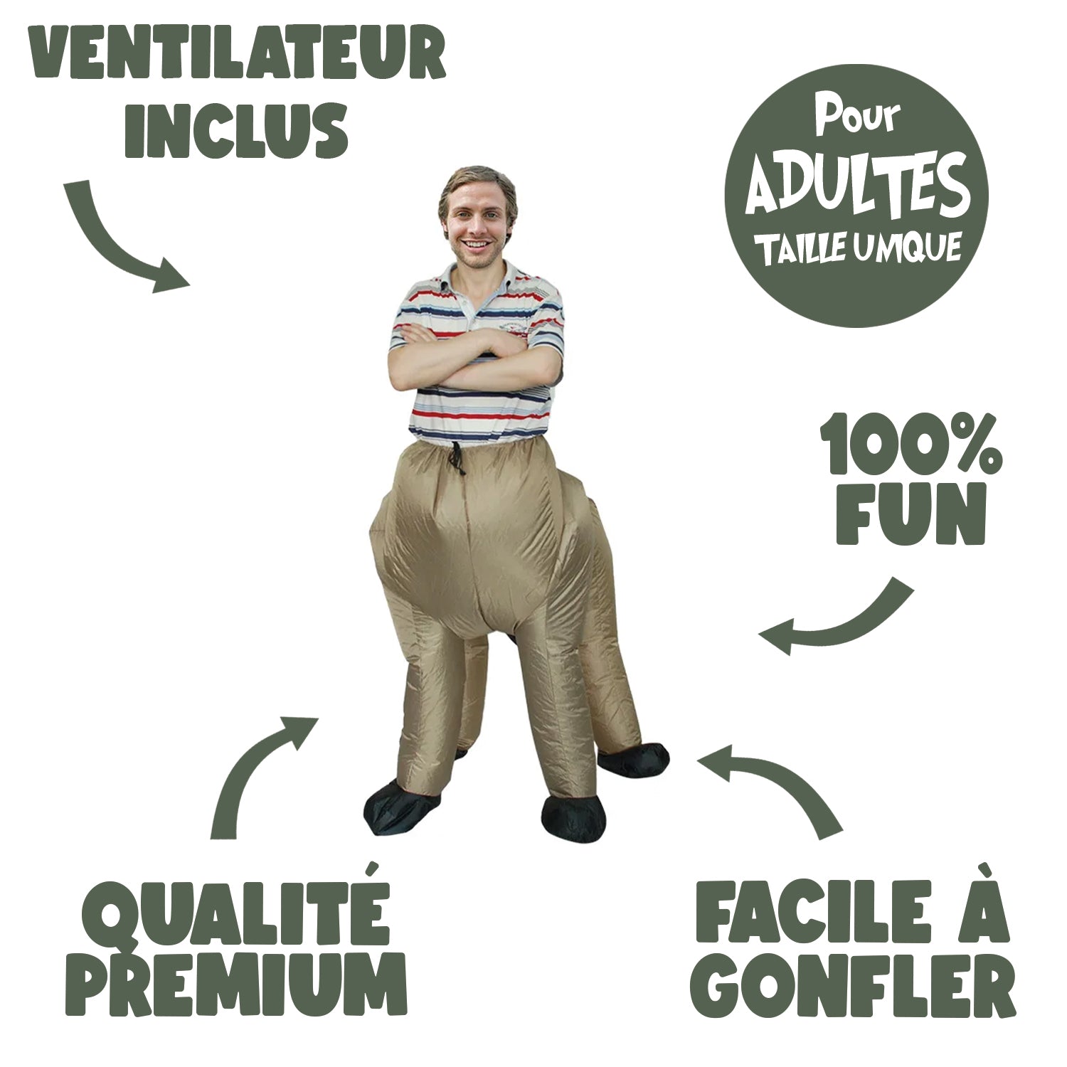 Costume Gonflable Adulte – Cheval