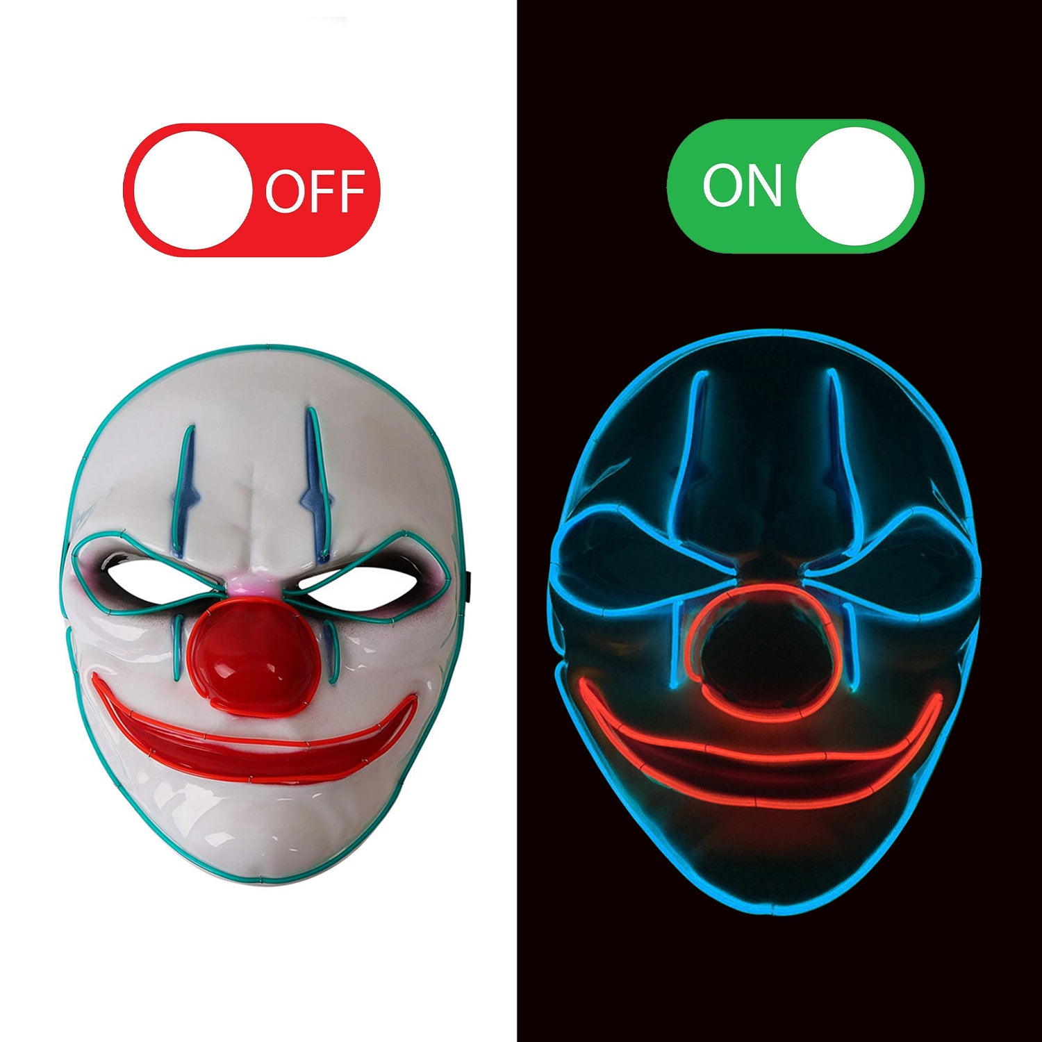 Led Mask Clown