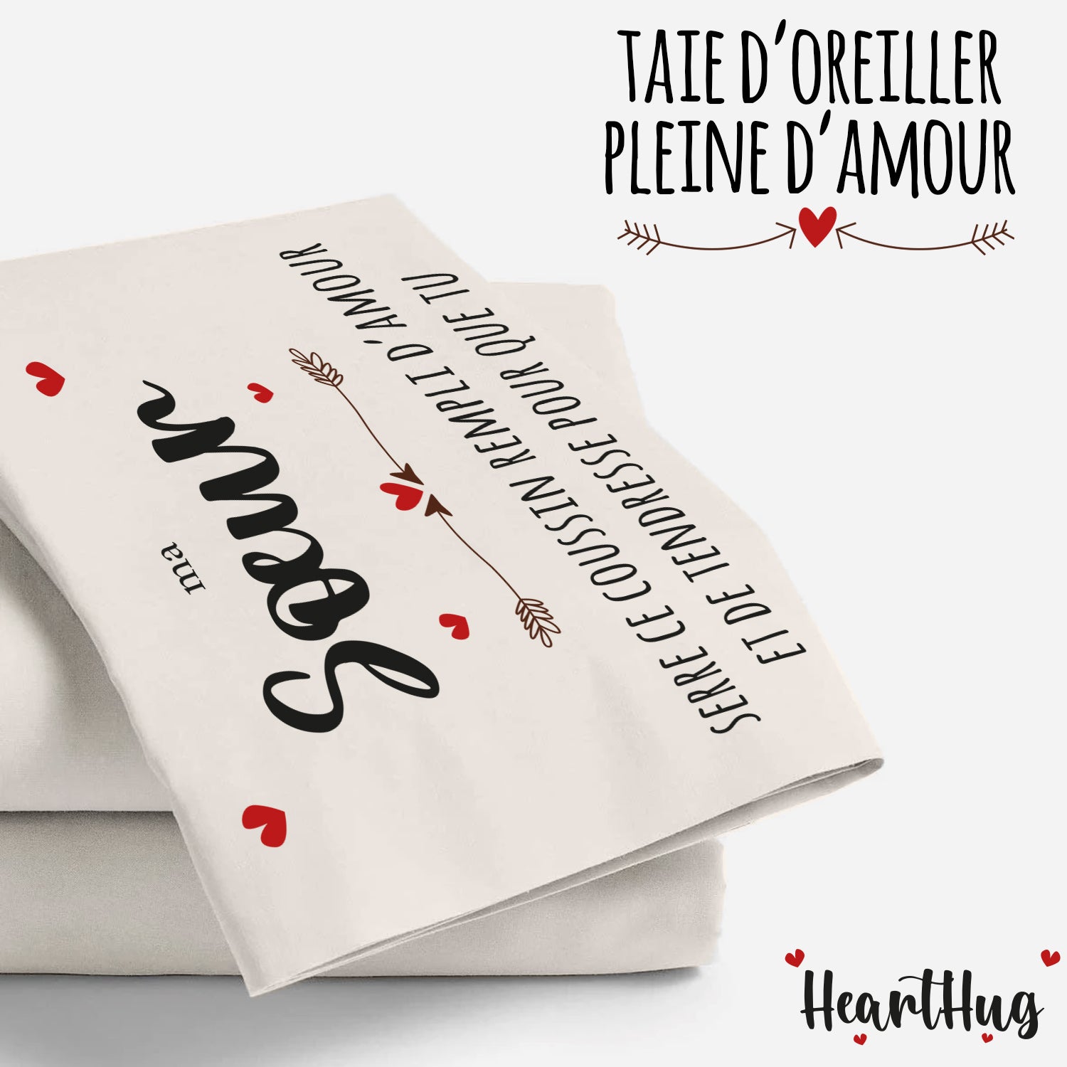 Hearthug - Housse de Coussin Soeur