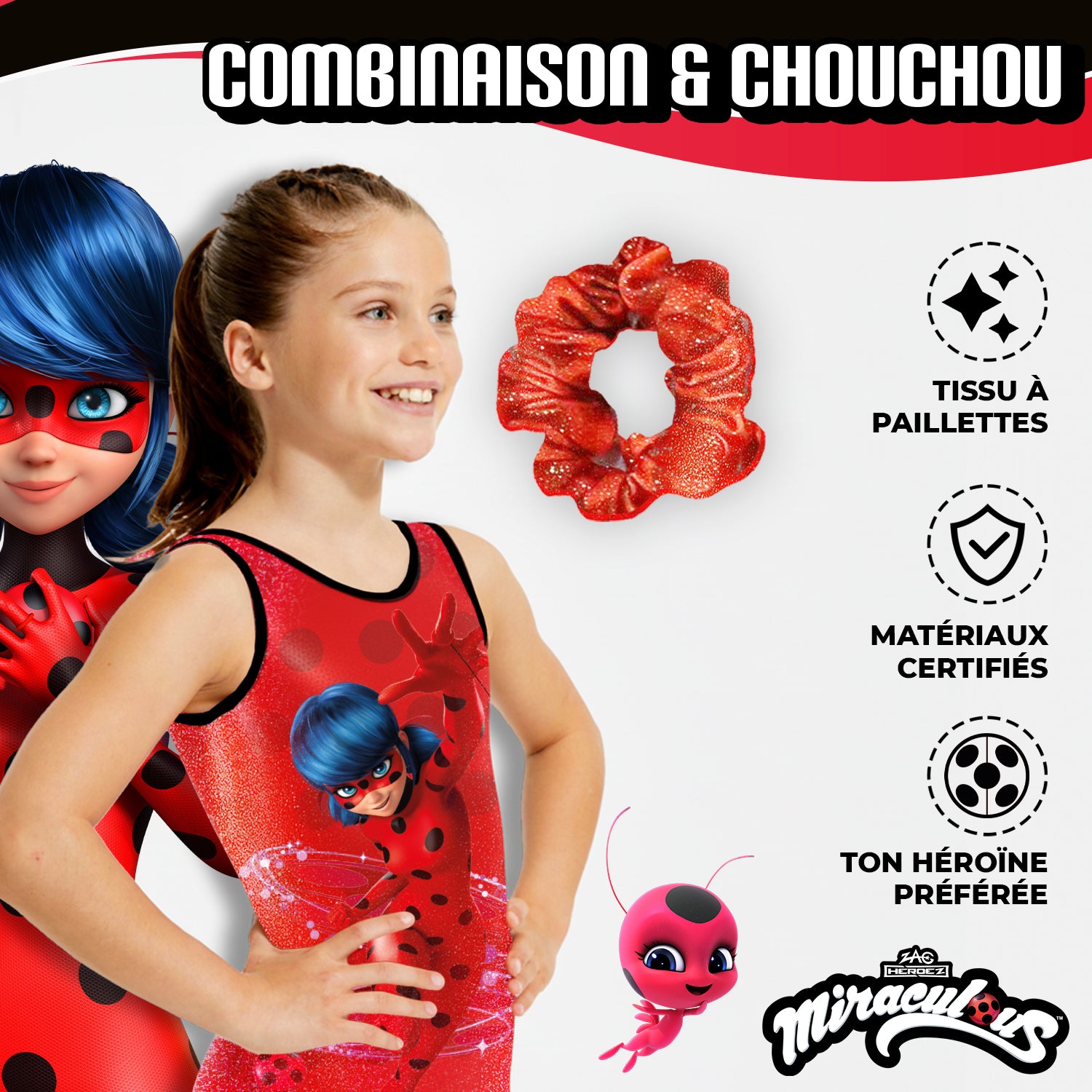 Tenue de Gymnastique pour Fille – Combinaison Miraculous®