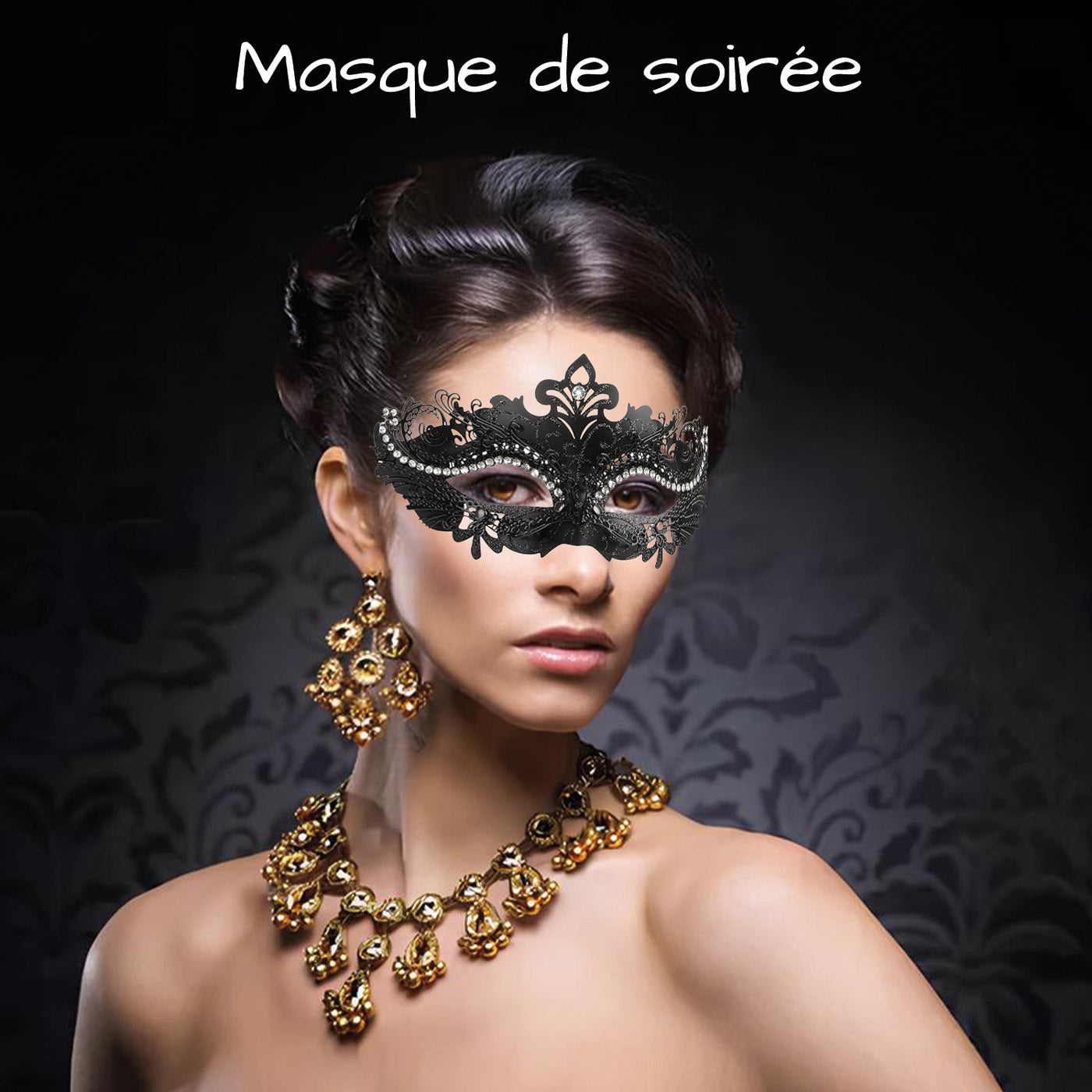 Masque Mascarade Carnaval Venise Noir