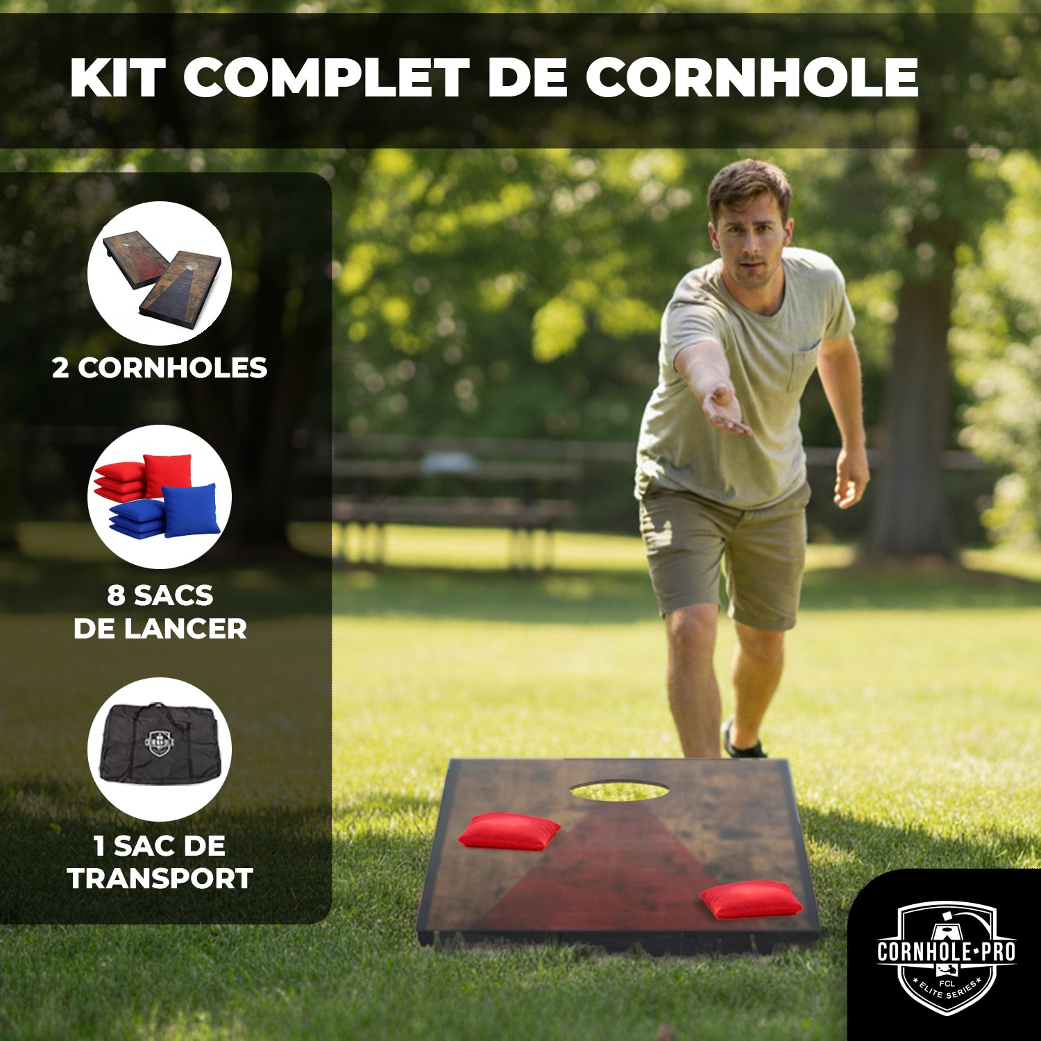 Cornhole en Bois – Old School