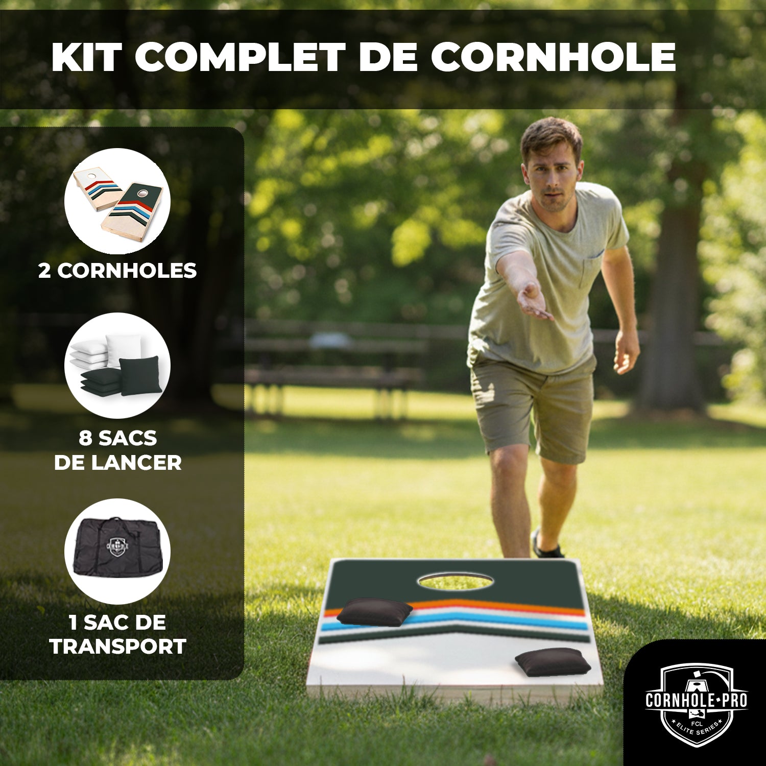 Cornhole en Bois – Mix