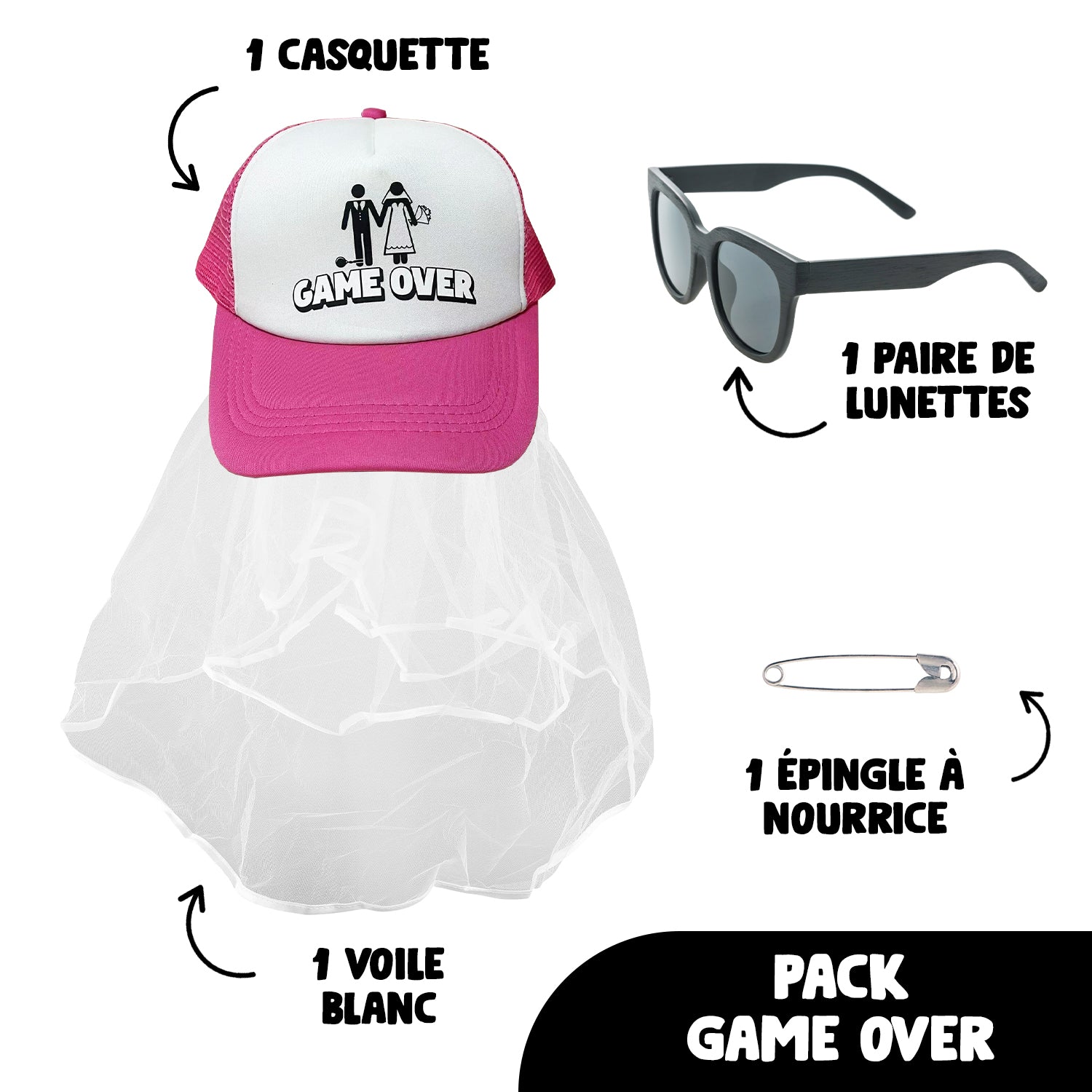 Casquette Game Over pour EVG