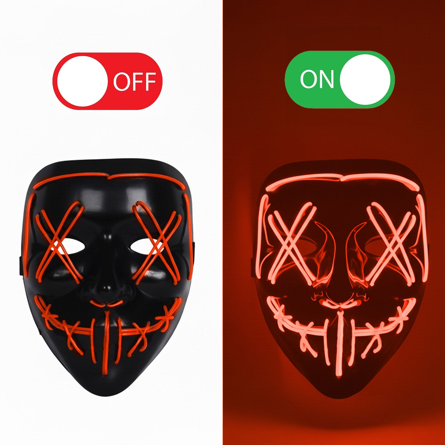 Led Mask Nightmare Red