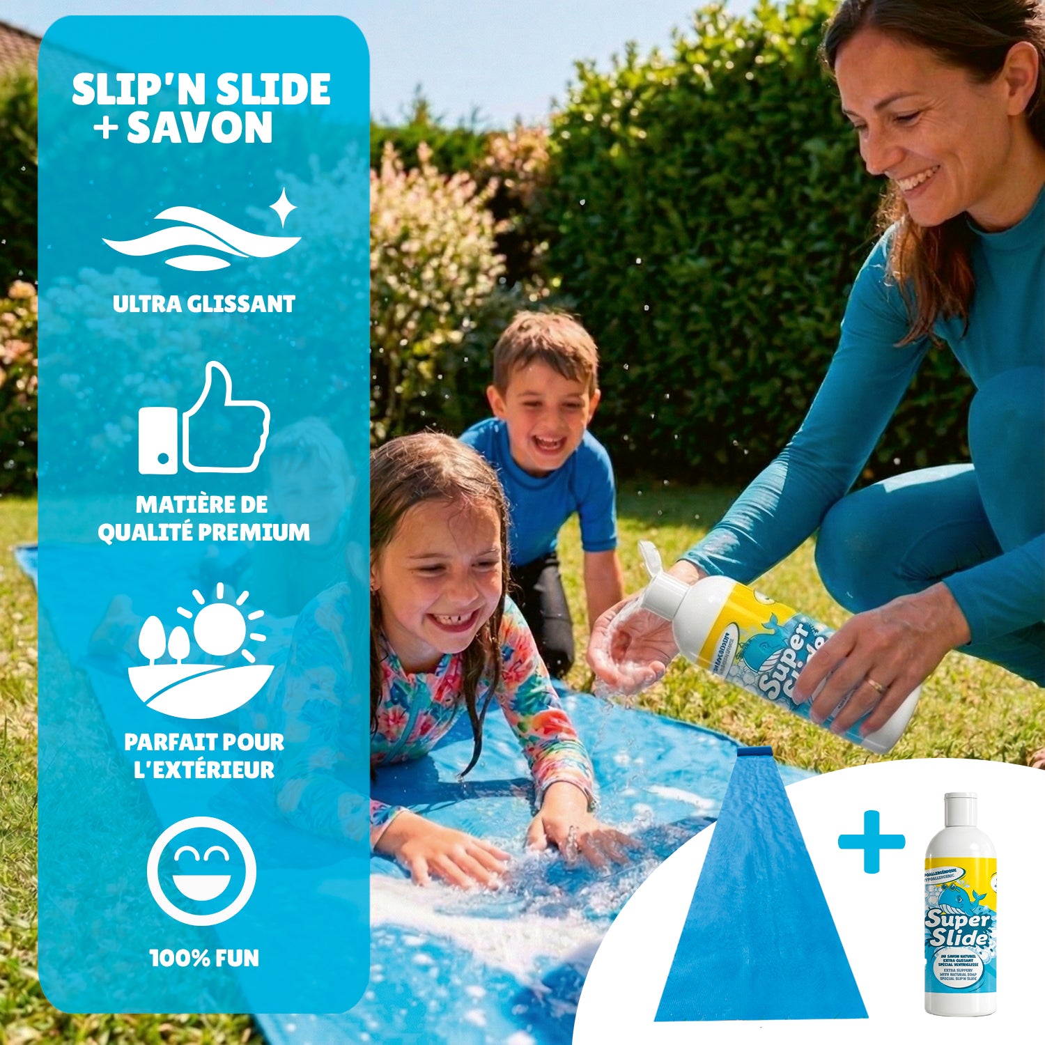 Ventriglisse 10 mètres + Savon Naturel 1 litre – Glisse Maximale