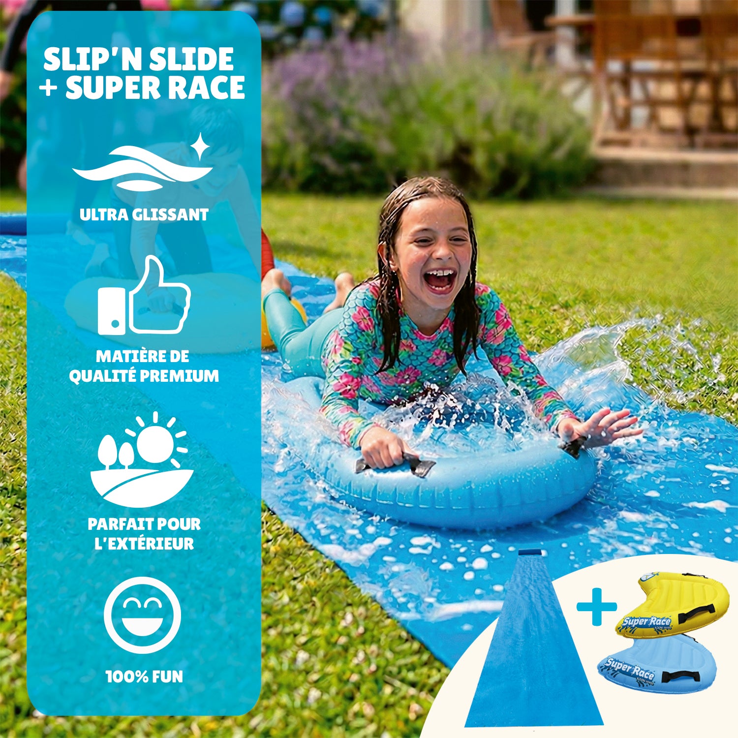 Ventriglisse 10 mètres + 2 Bodyboards – Glisse Boostée