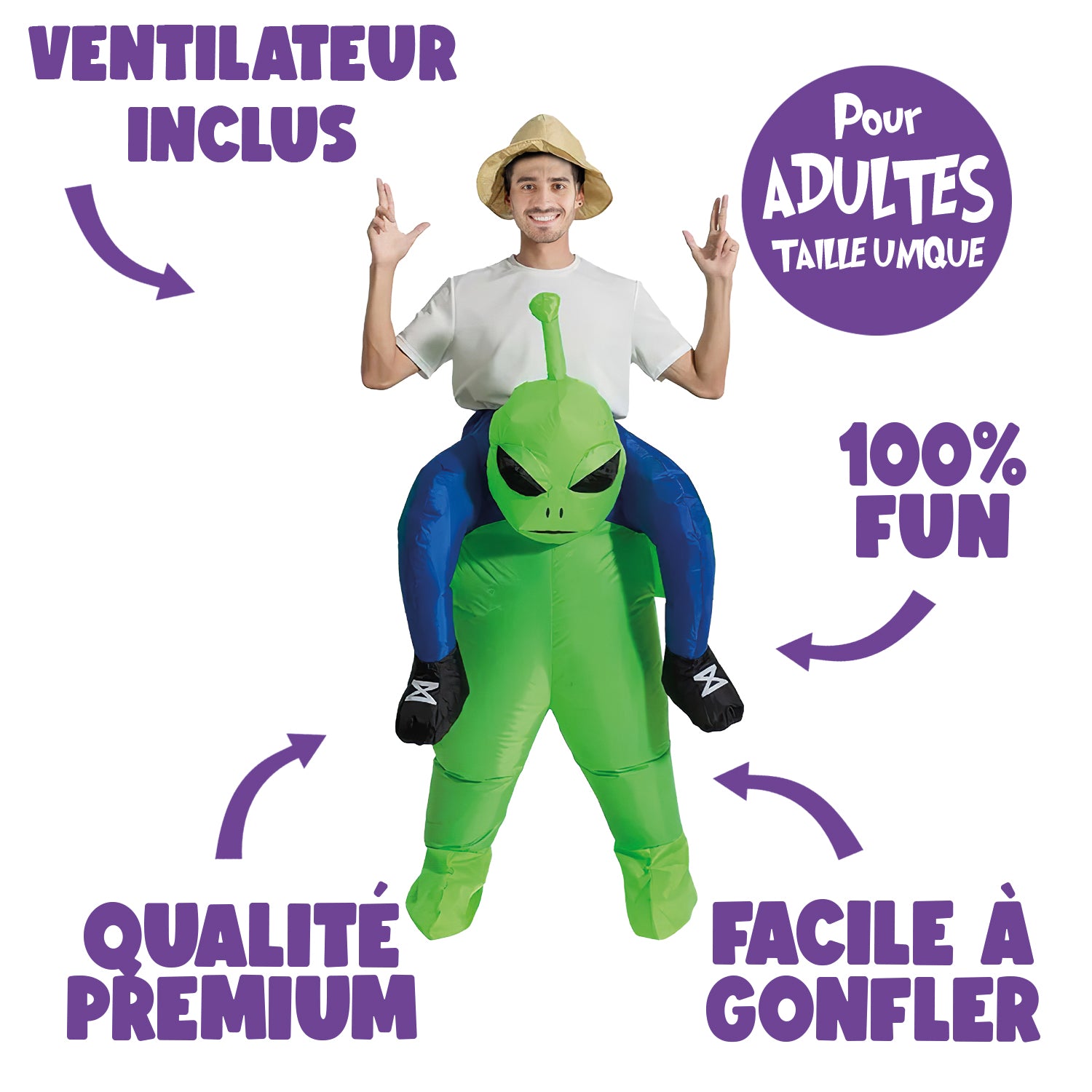 Costume Gonflable Adulte – Extra-Terrestre