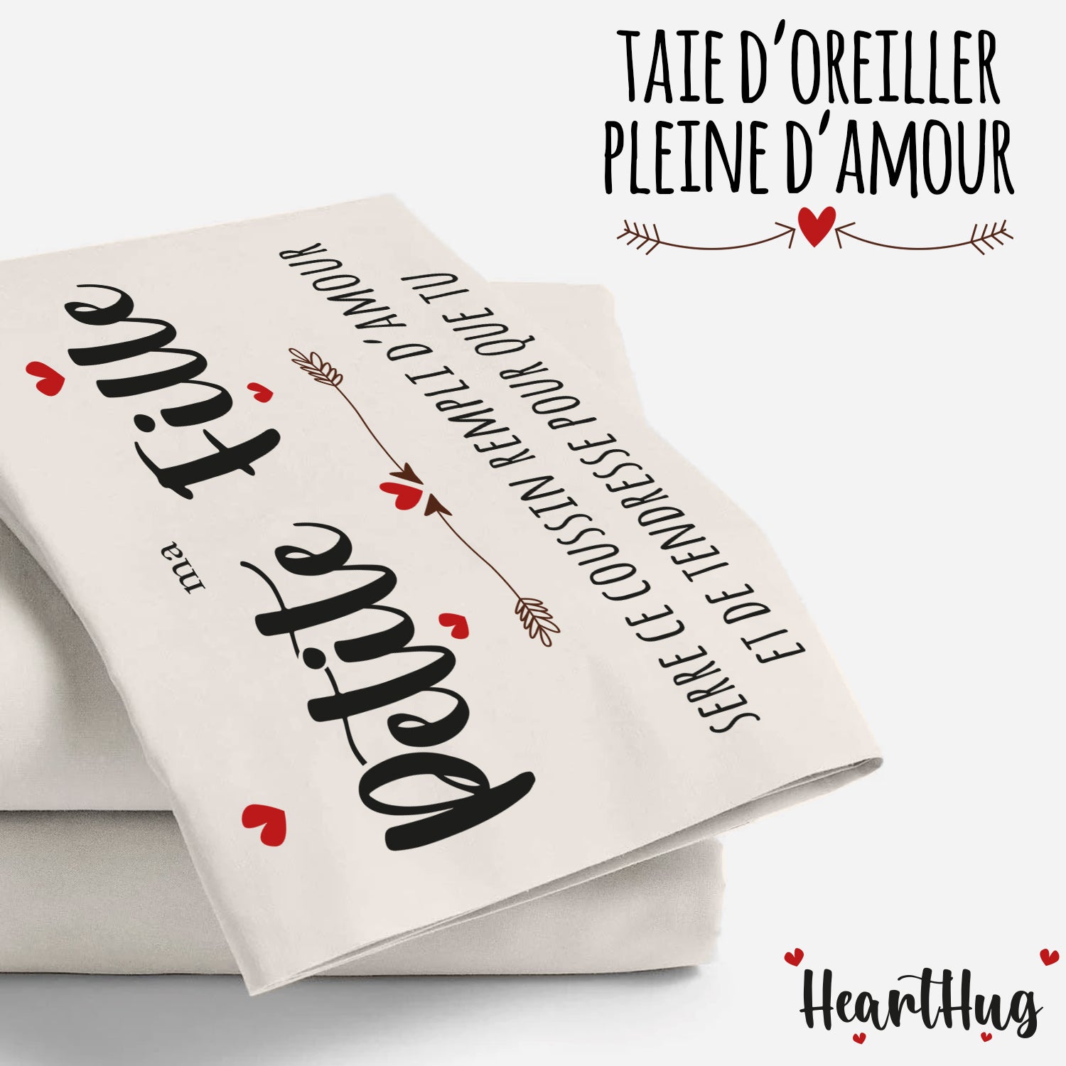 Hearthug - Housse de Coussin Petite-Fille