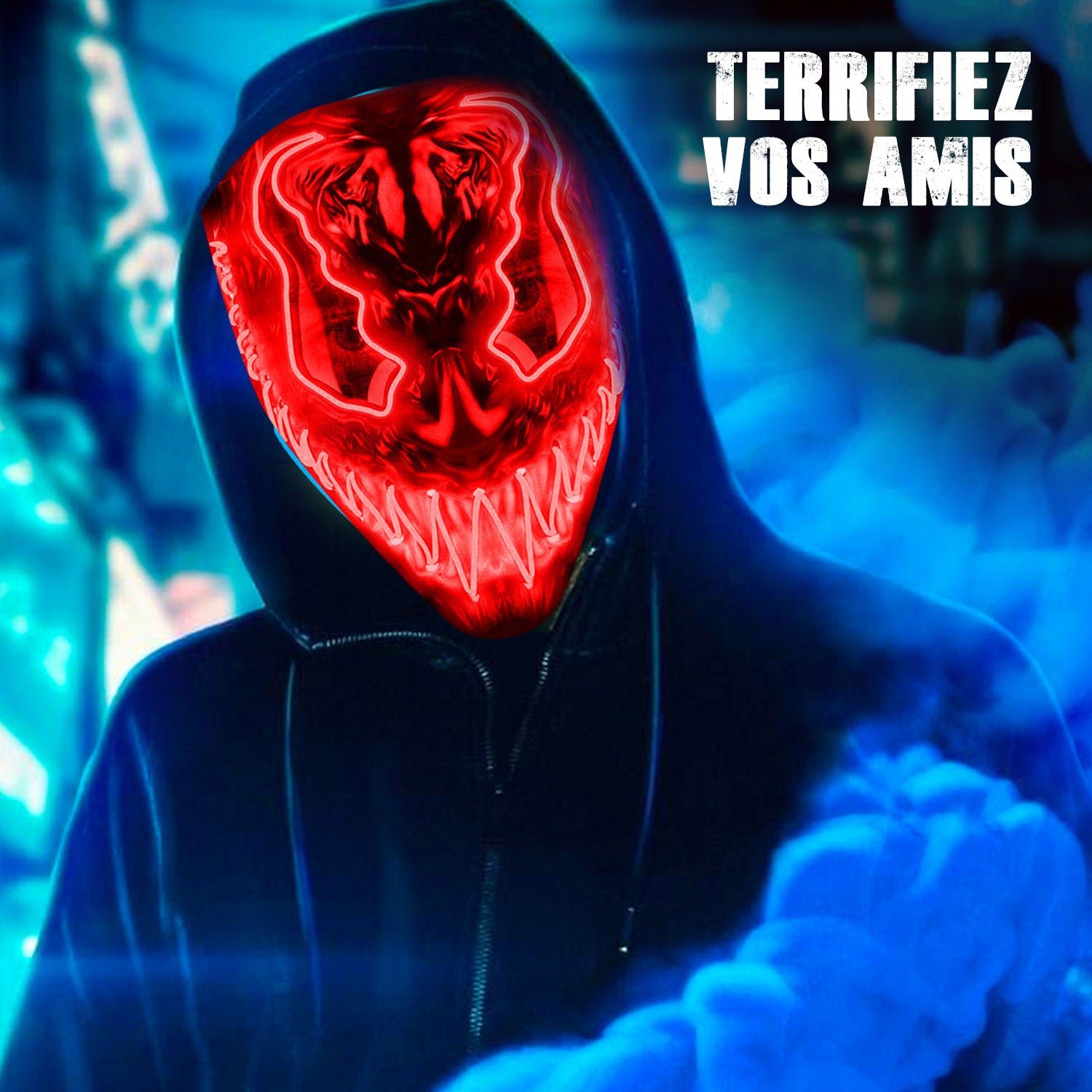 Masque LED Démon – Rouge