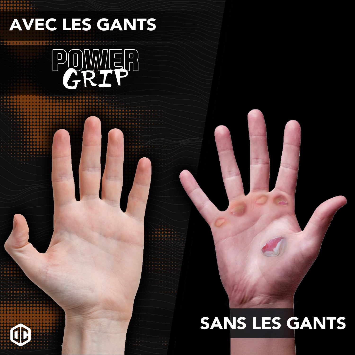 Maniques Crossfit & Musculation en Fibre de Carbone