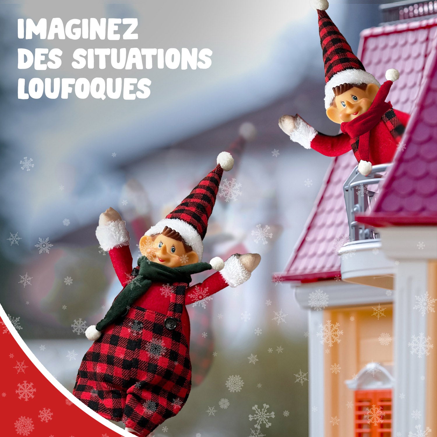 Lutin Farceur de Noël 53 cm – Garçon