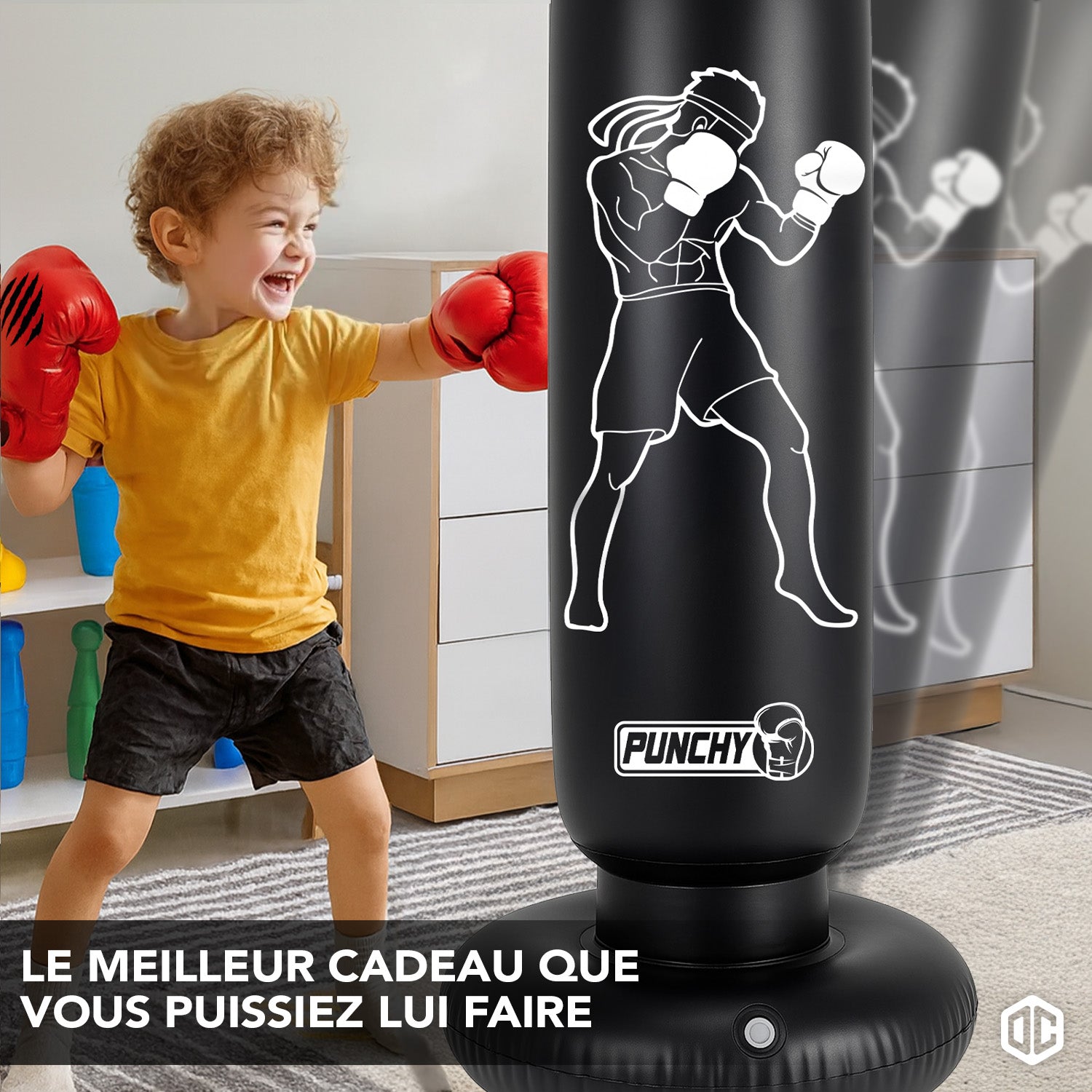 Punching Ball Gonflable Enfant 160x55 cm
