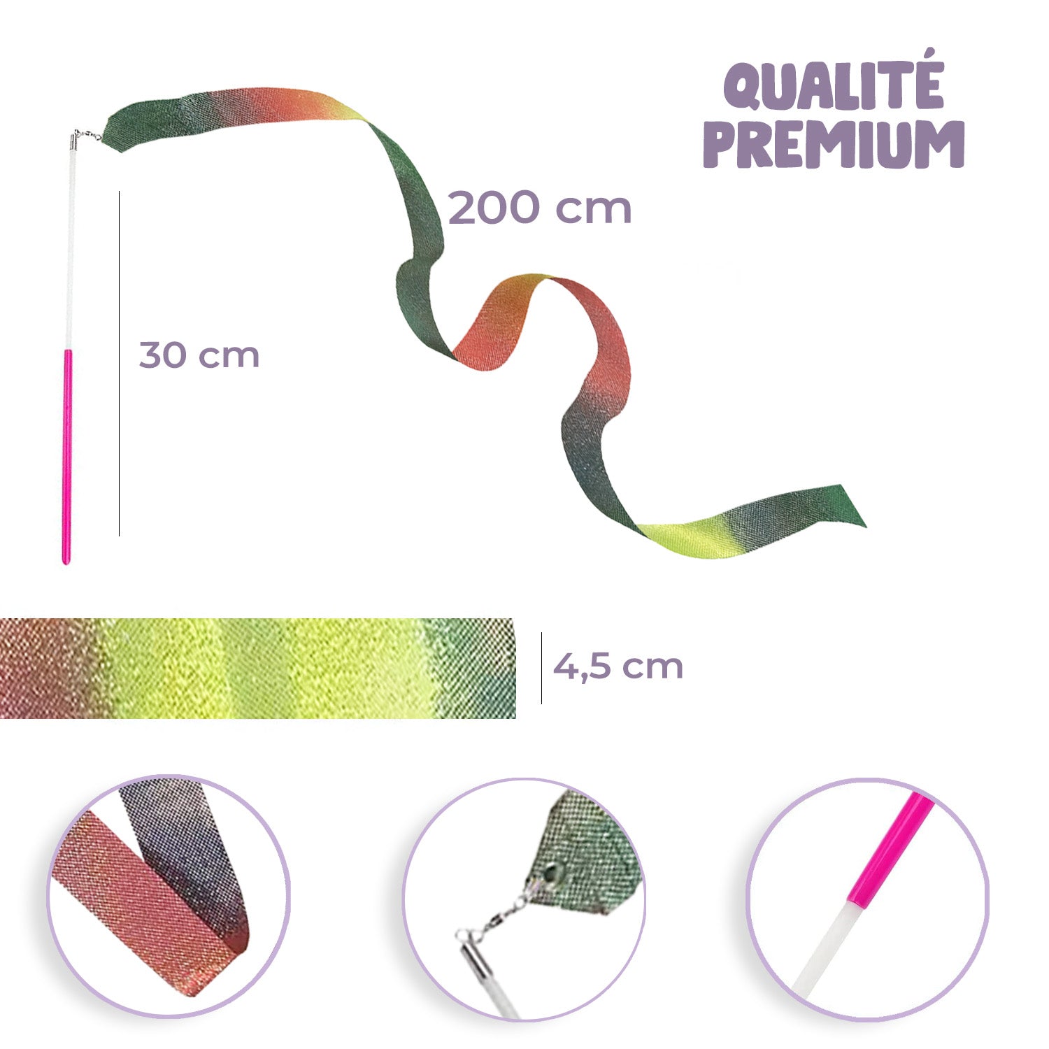 2 Rubans de Gymnastique & Danse – Mix