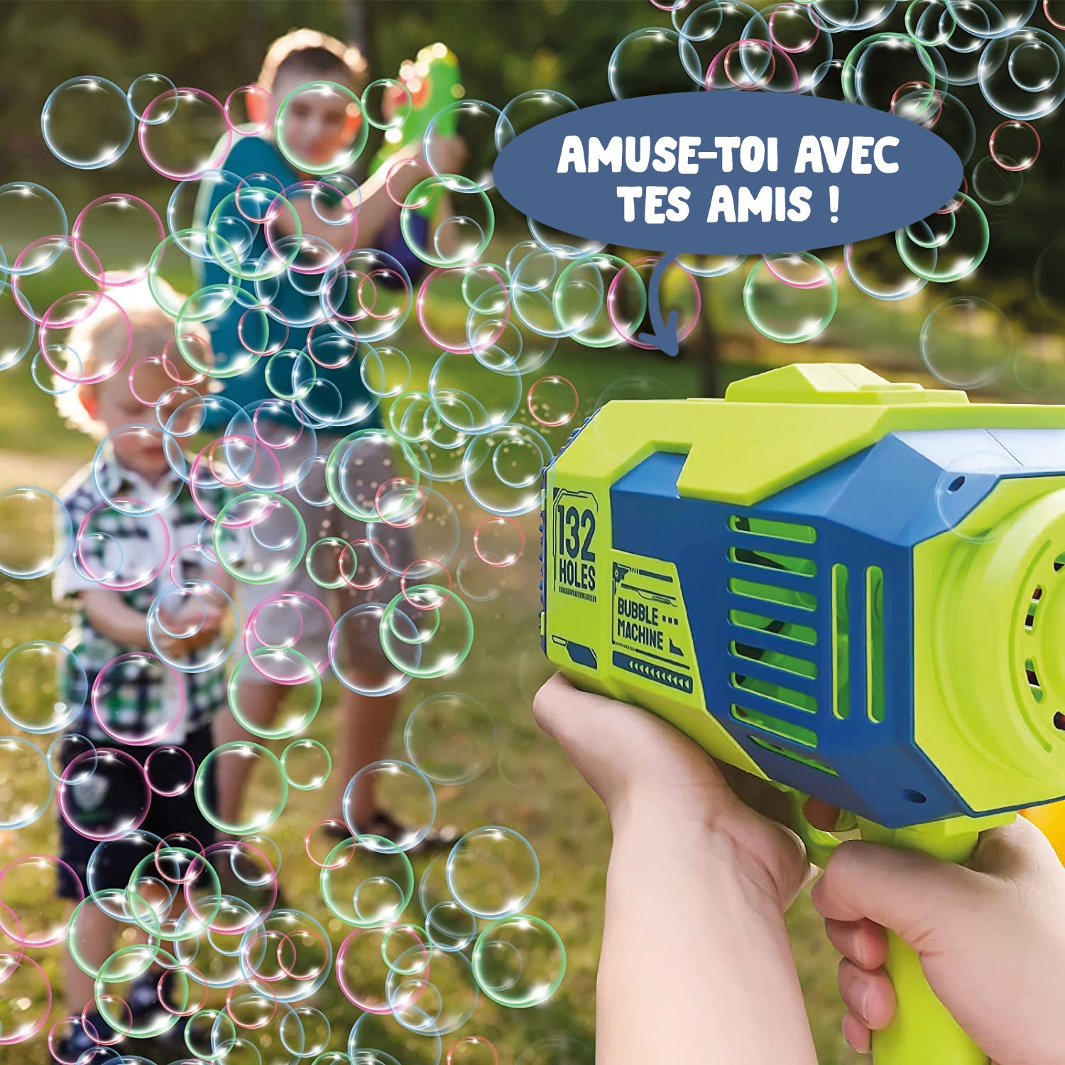 Bazooka Bubble Vert - Machine à Bulles de Savon