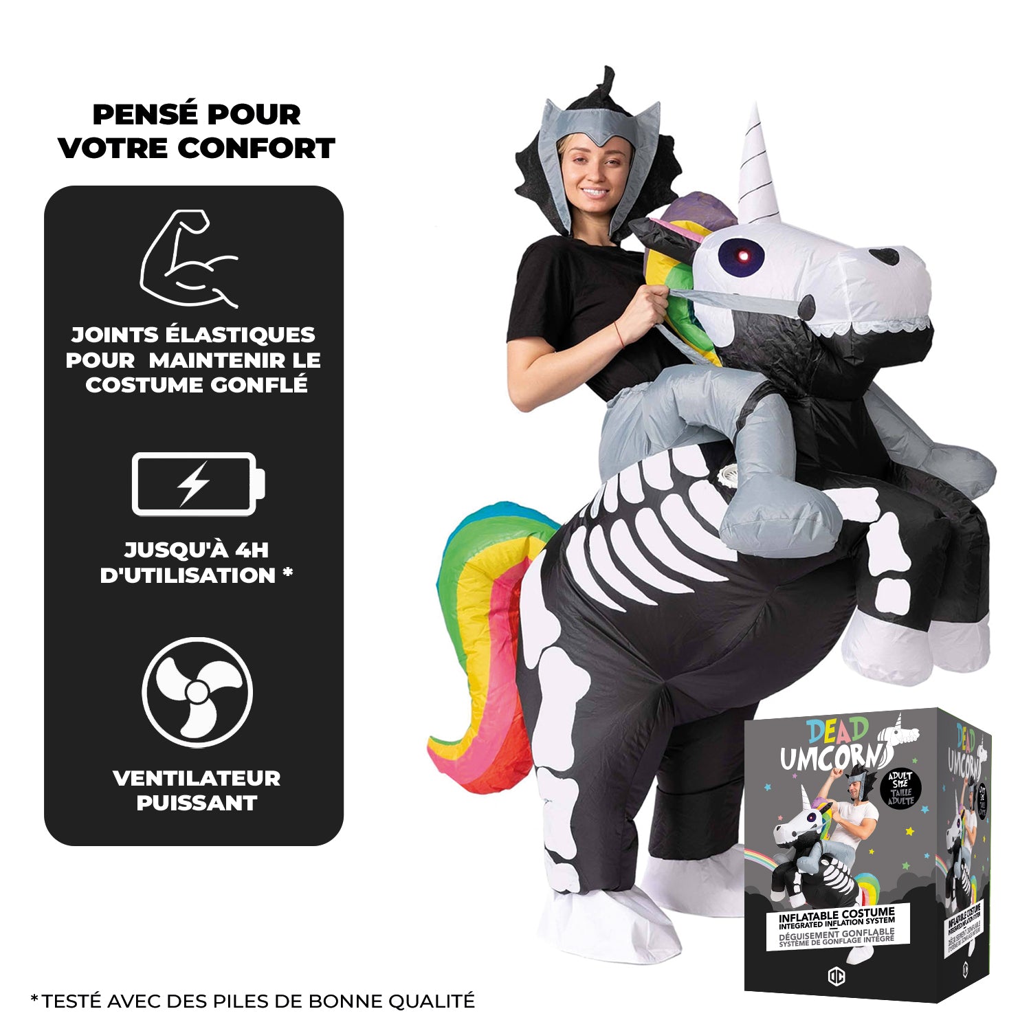 Costume Gonflable Adulte – Squelette Licorne