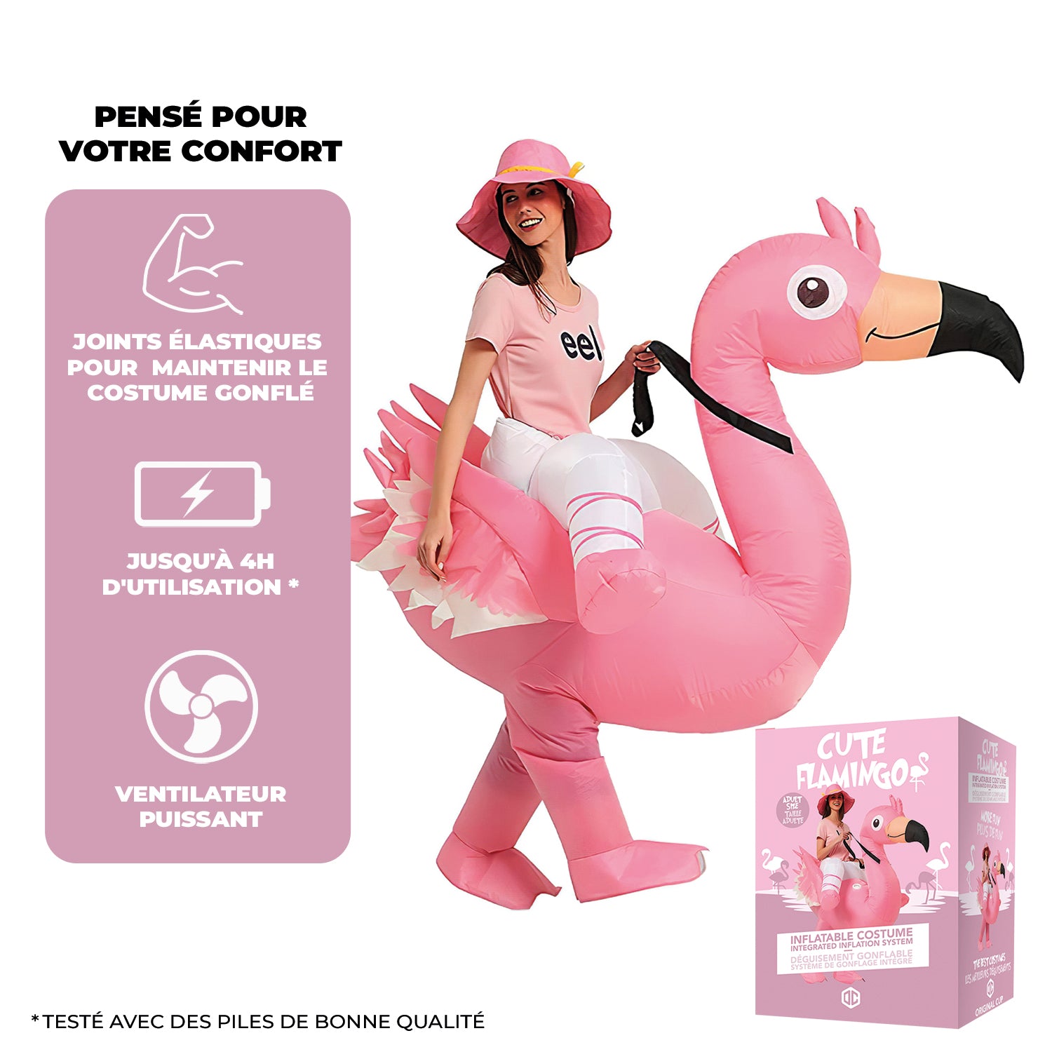 Costume Gonflable Adulte – Flamant Rose