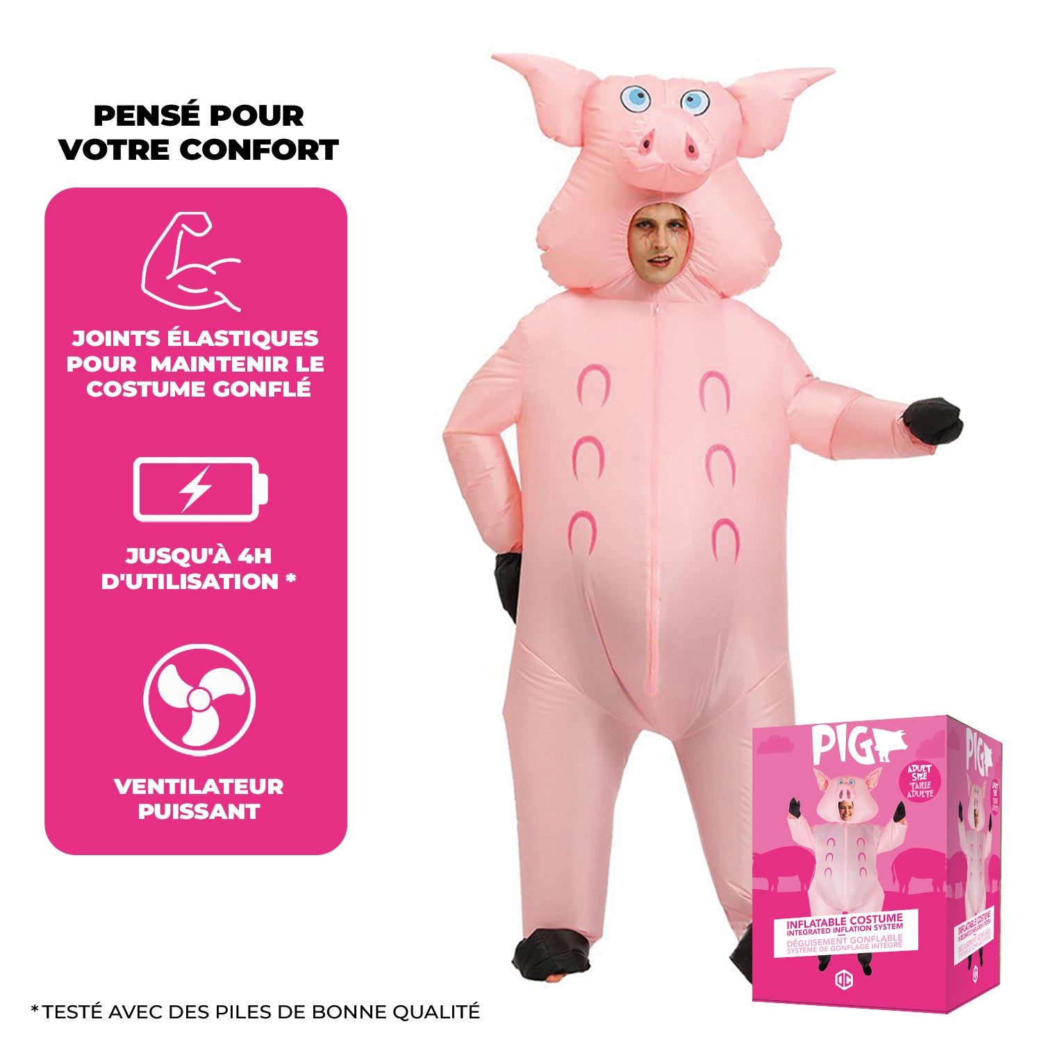 Costume Gonflable Adulte – Cochon