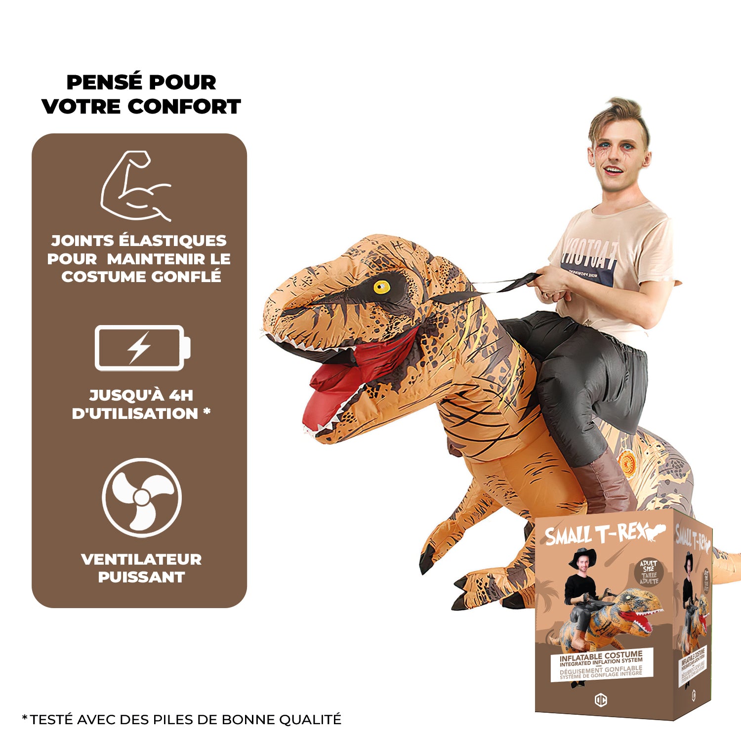 Costume Gonflable Adulte – T-Rex Small