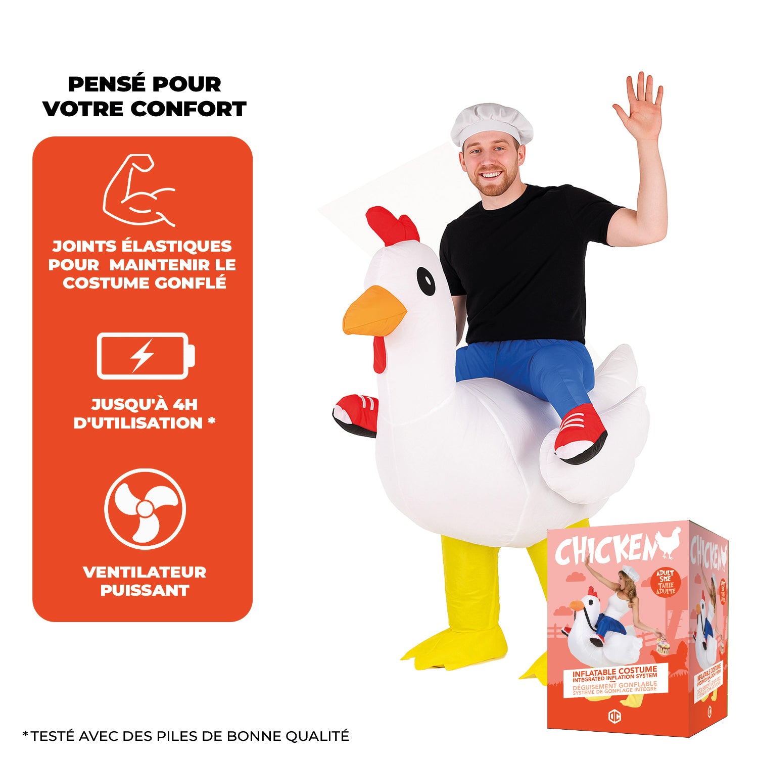 Costume Gonflable Adulte – Poulet