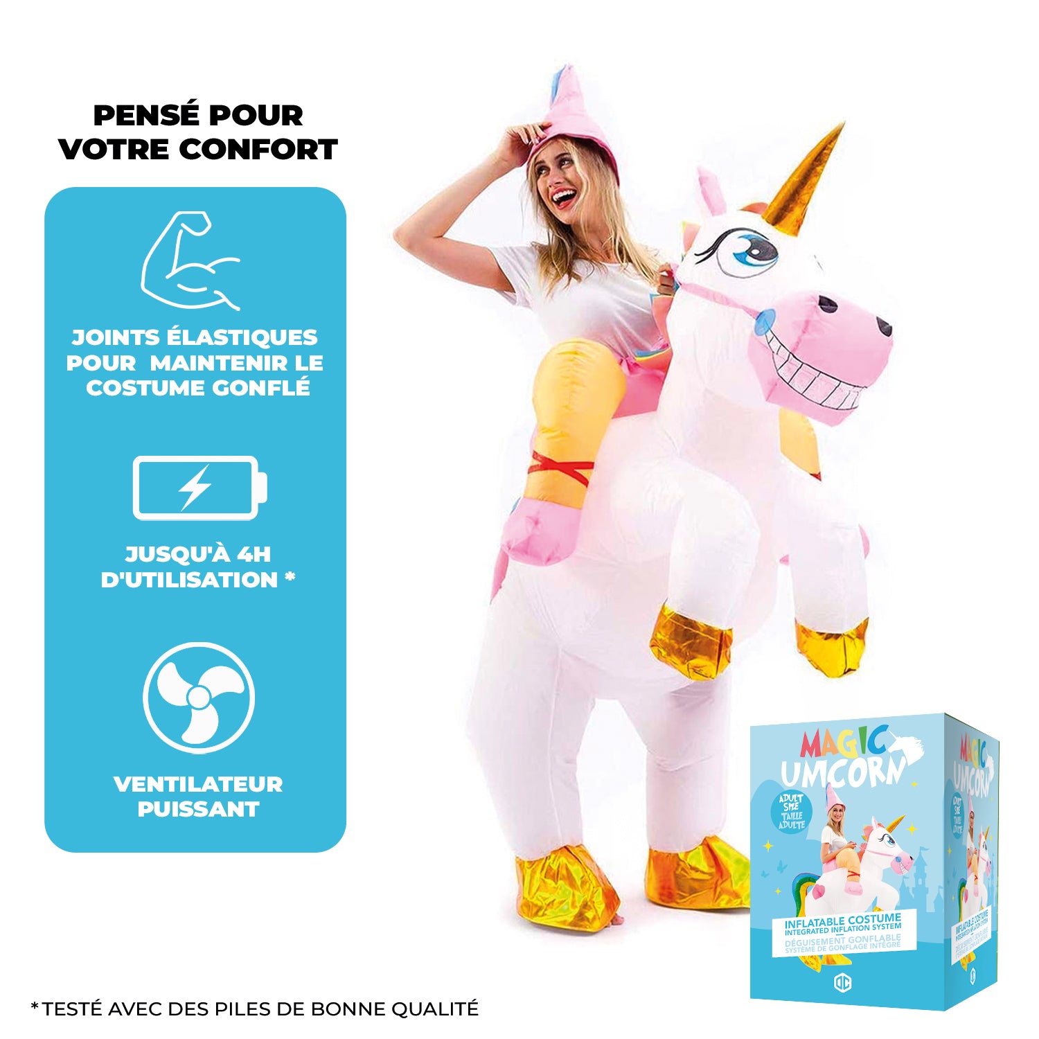 Costume Gonflable Adulte – Licorne Magique