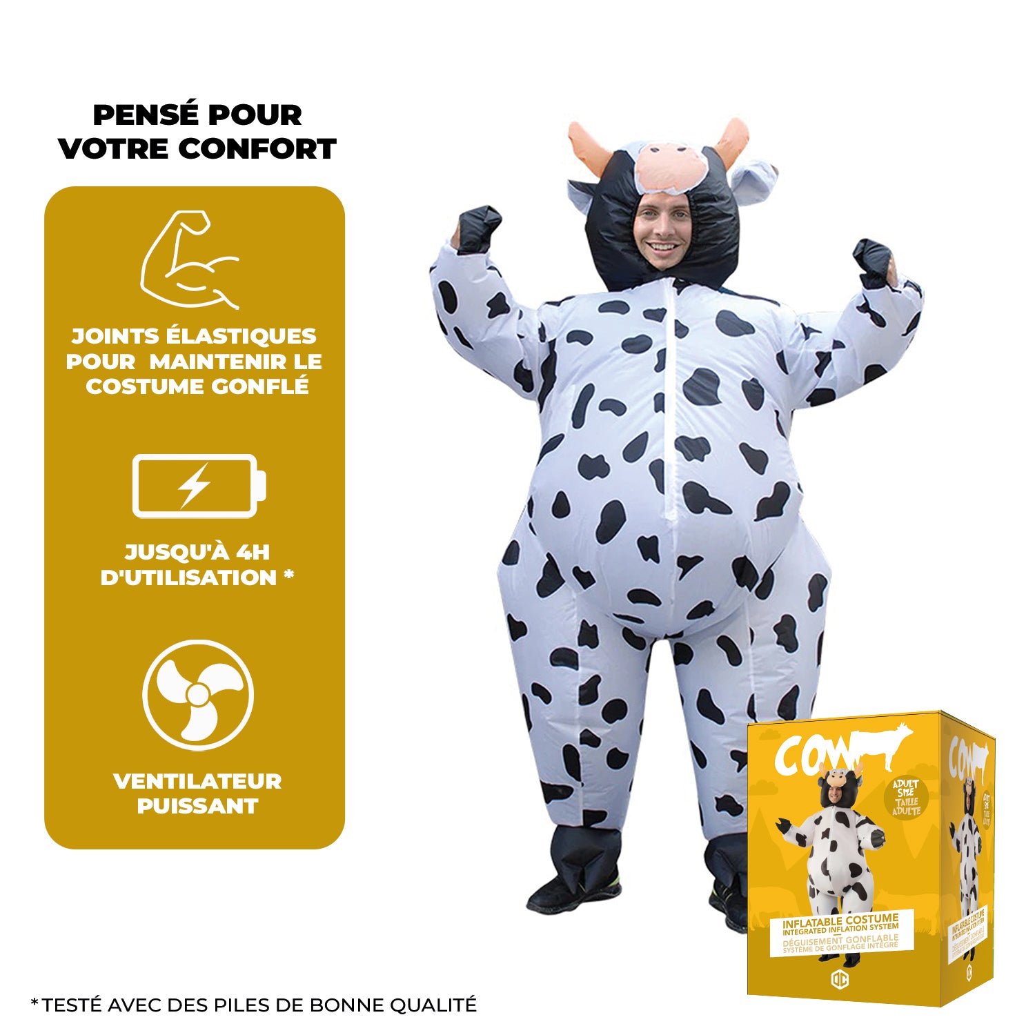Costume Gonflable Adulte – Vache