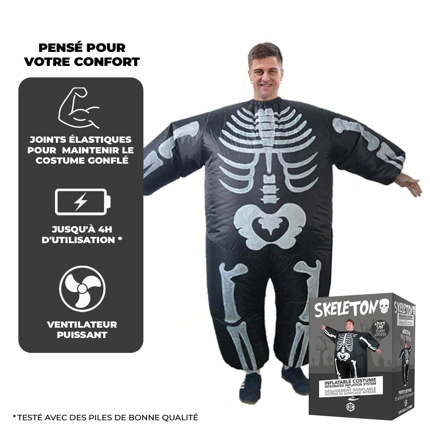 Costume Gonflable Adulte – Squelette