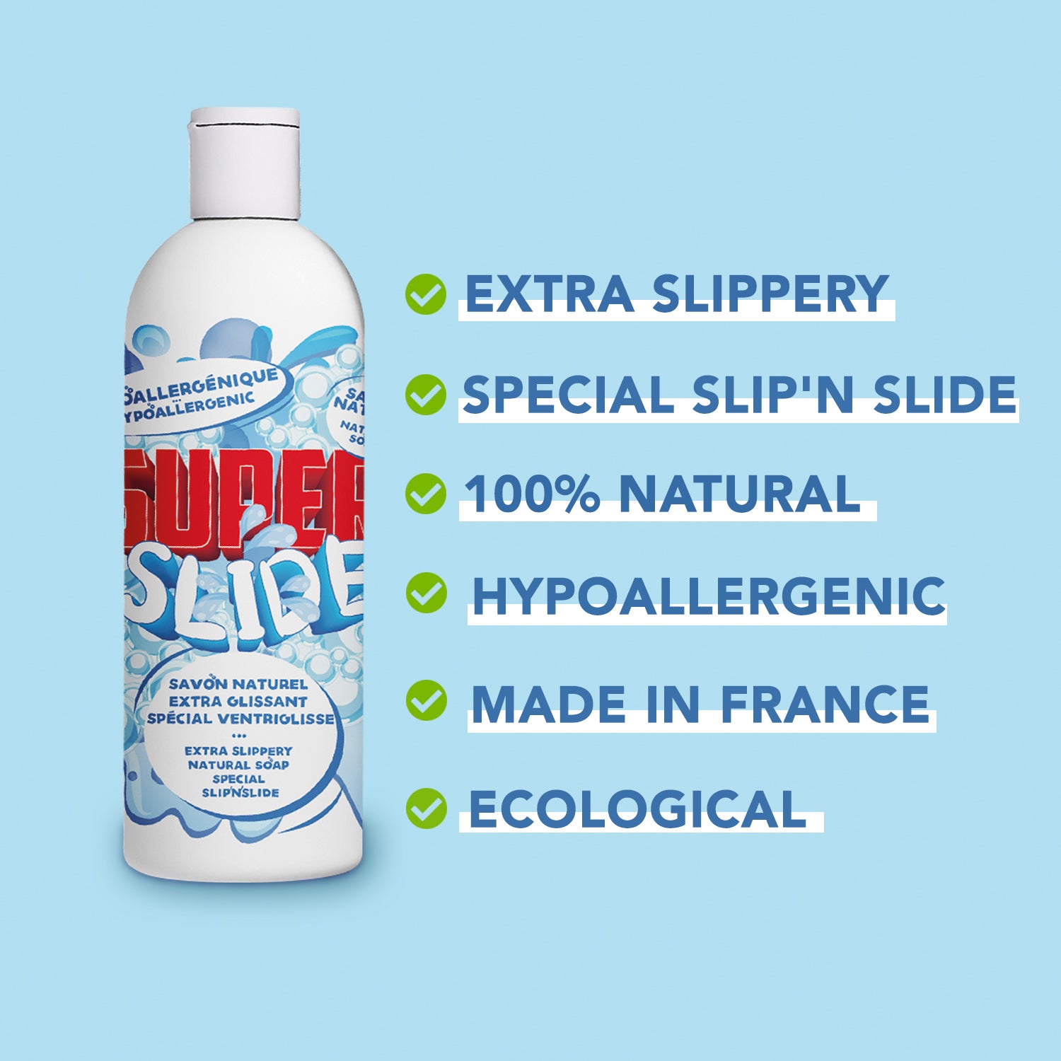 Pack Ventriglisse - 1 Tapis de Glisse 10 Mètres + 1 Litre Savon Extra-Glissant