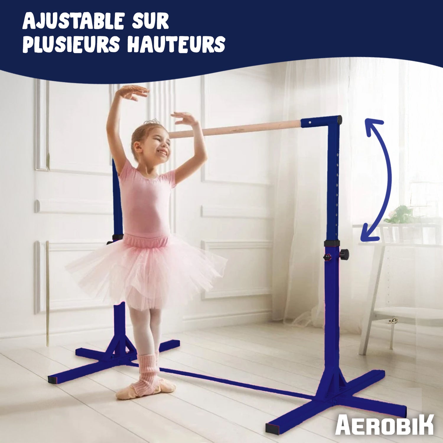 Barre Fixe de Gymnastique pour Enfant – Bleu