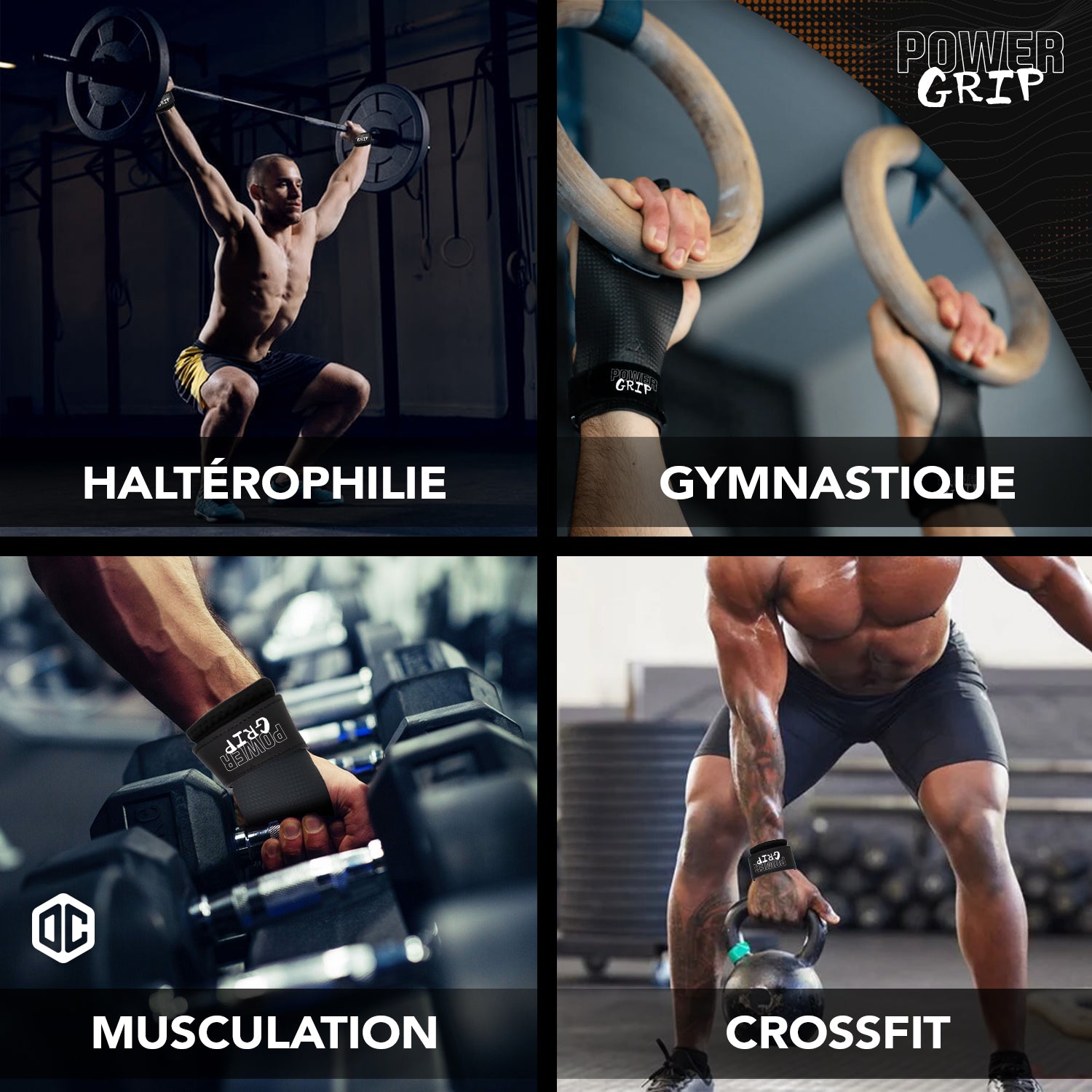 Maniques Crossfit & Musculation en Fibre de Carbone