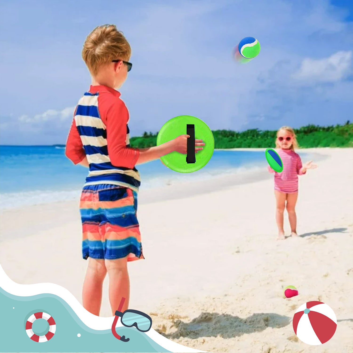 Ball Catch Vert et Bleu