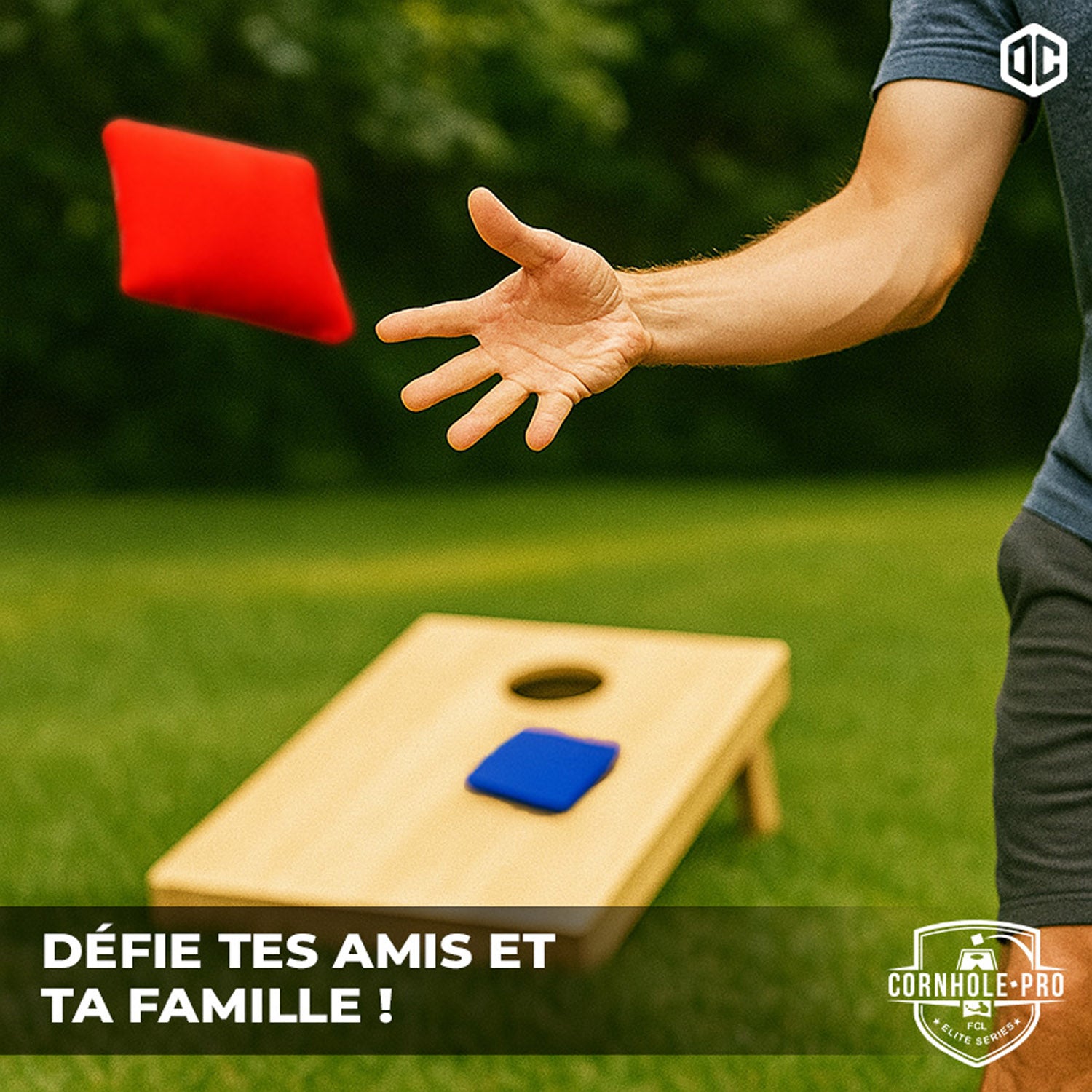 8 sacs de Cornhole – Rouges & Bleus