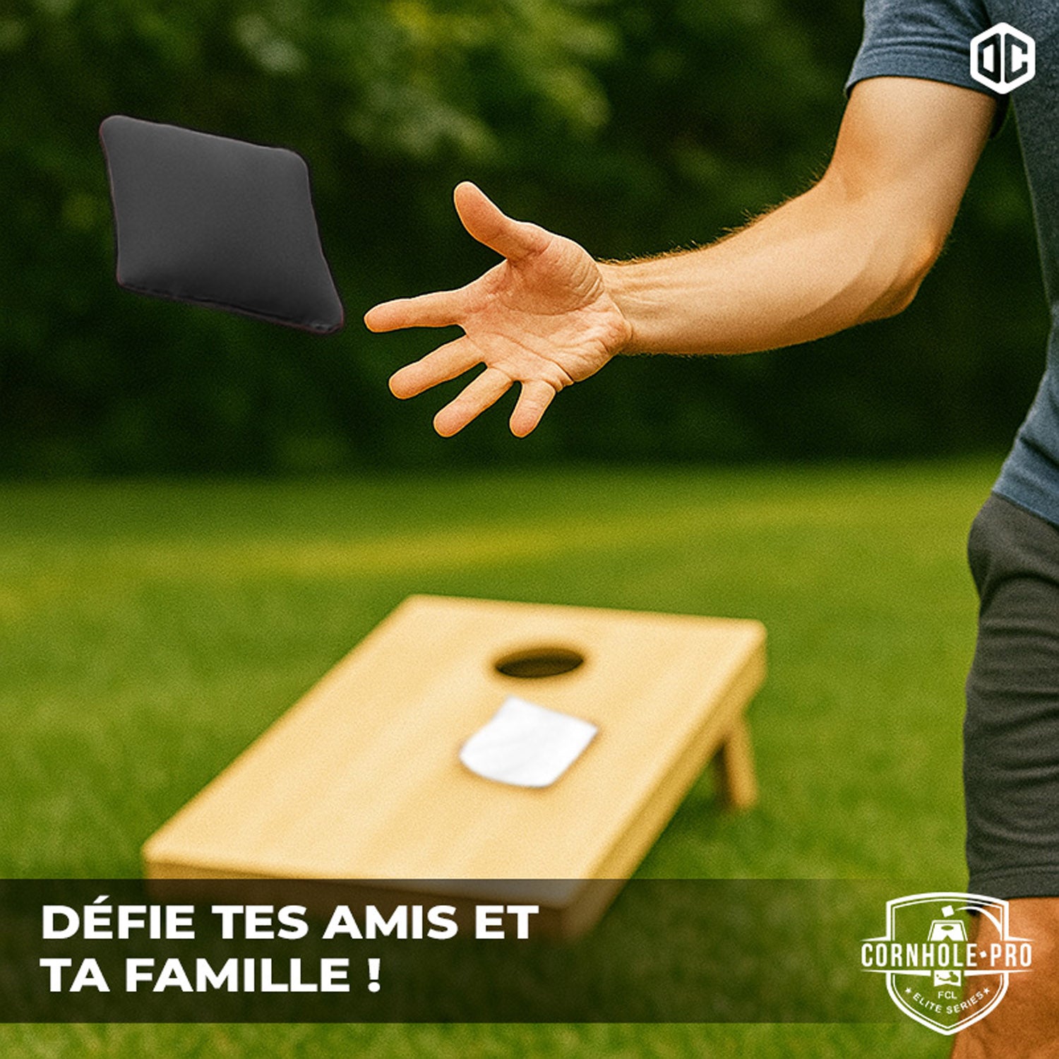 8 sacs de Cornhole – Noirs & Blancs