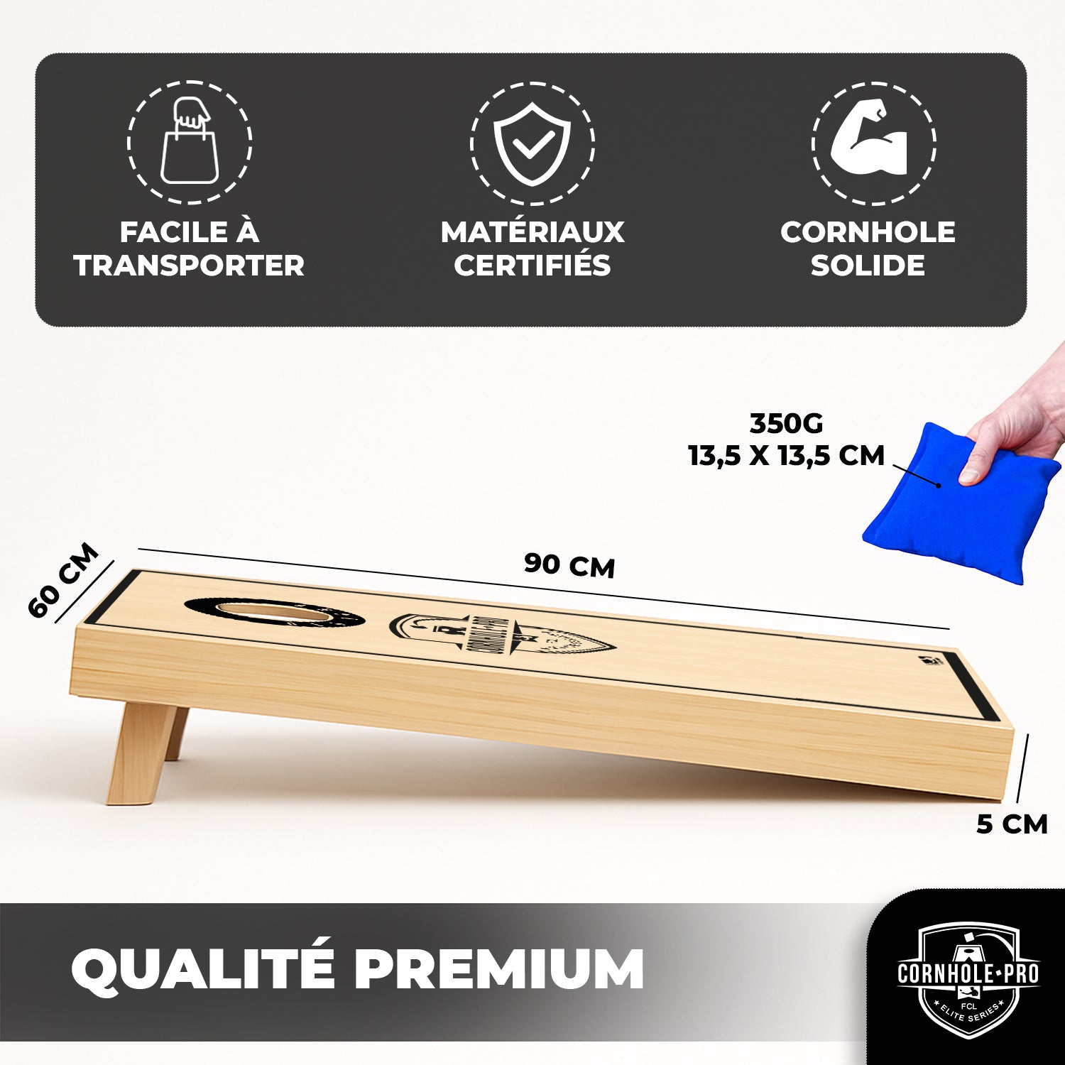 Cornhole en Bois – Pro