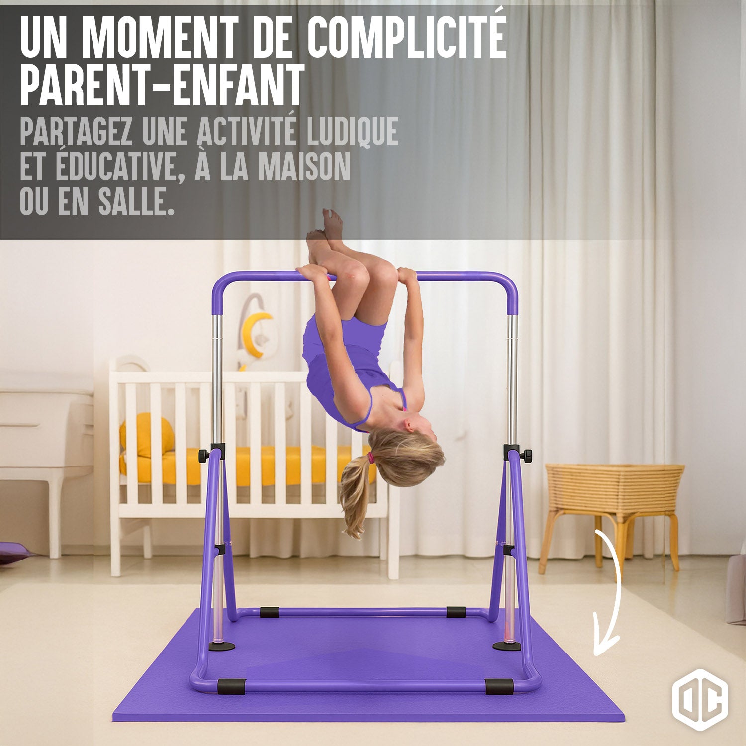 Grand Tapis de Gymnastique – Violet