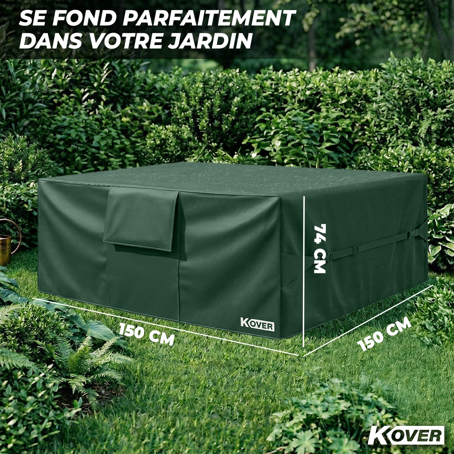 Housse Protection Table & Salon de Jardin – Vert