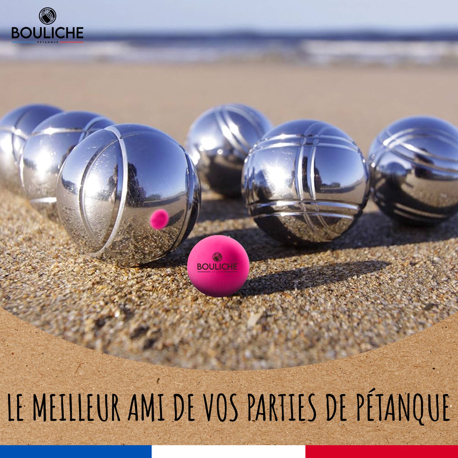10 Cochonnets de Pétanque Multicolores en Bois