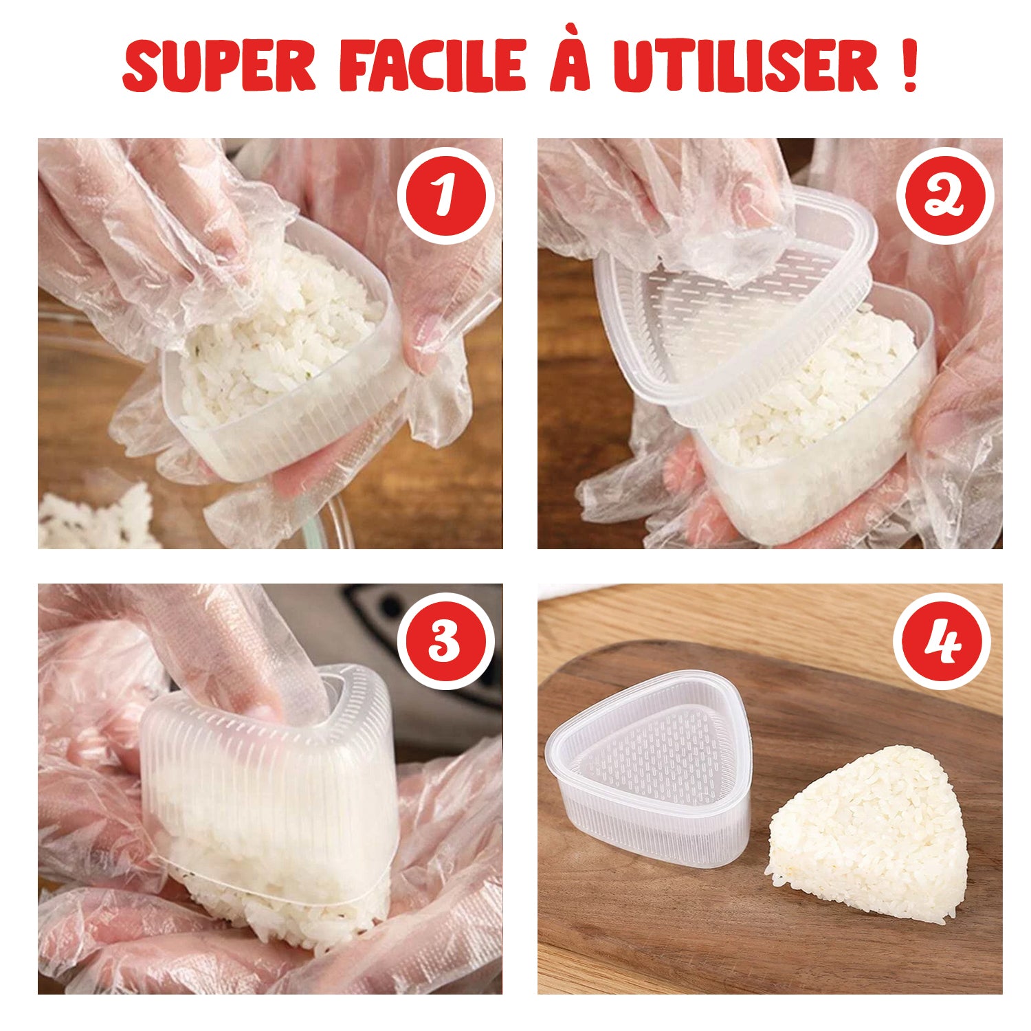 Moules à Onigiris x 6