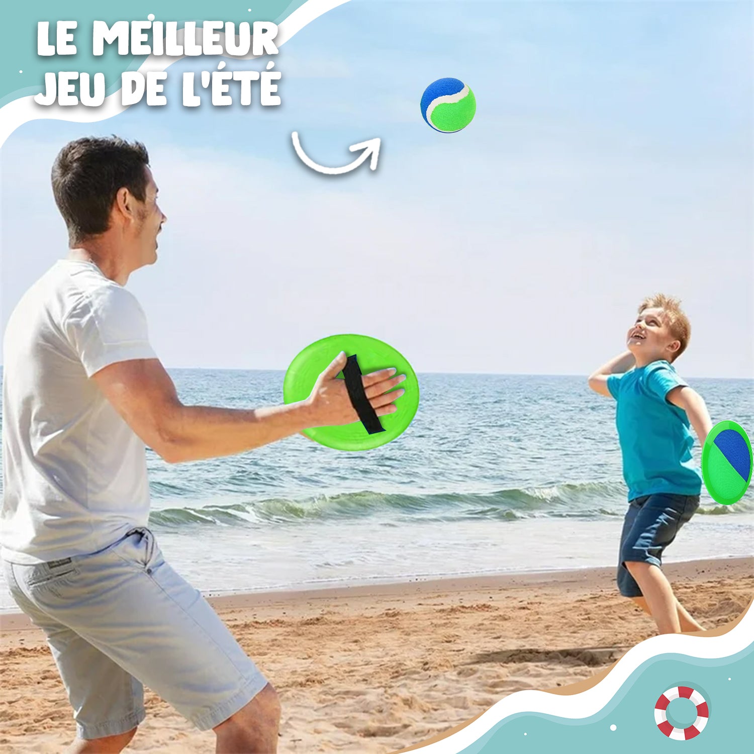 Ball Catch Vert et Bleu