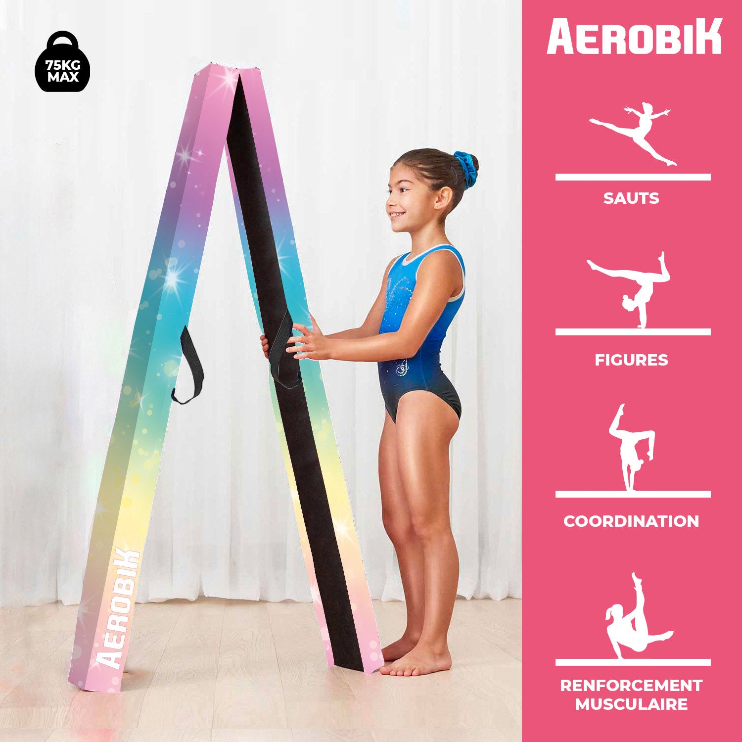 Poutre de Gymnastique Pliable pour Enfant Aerobik® – Licorne