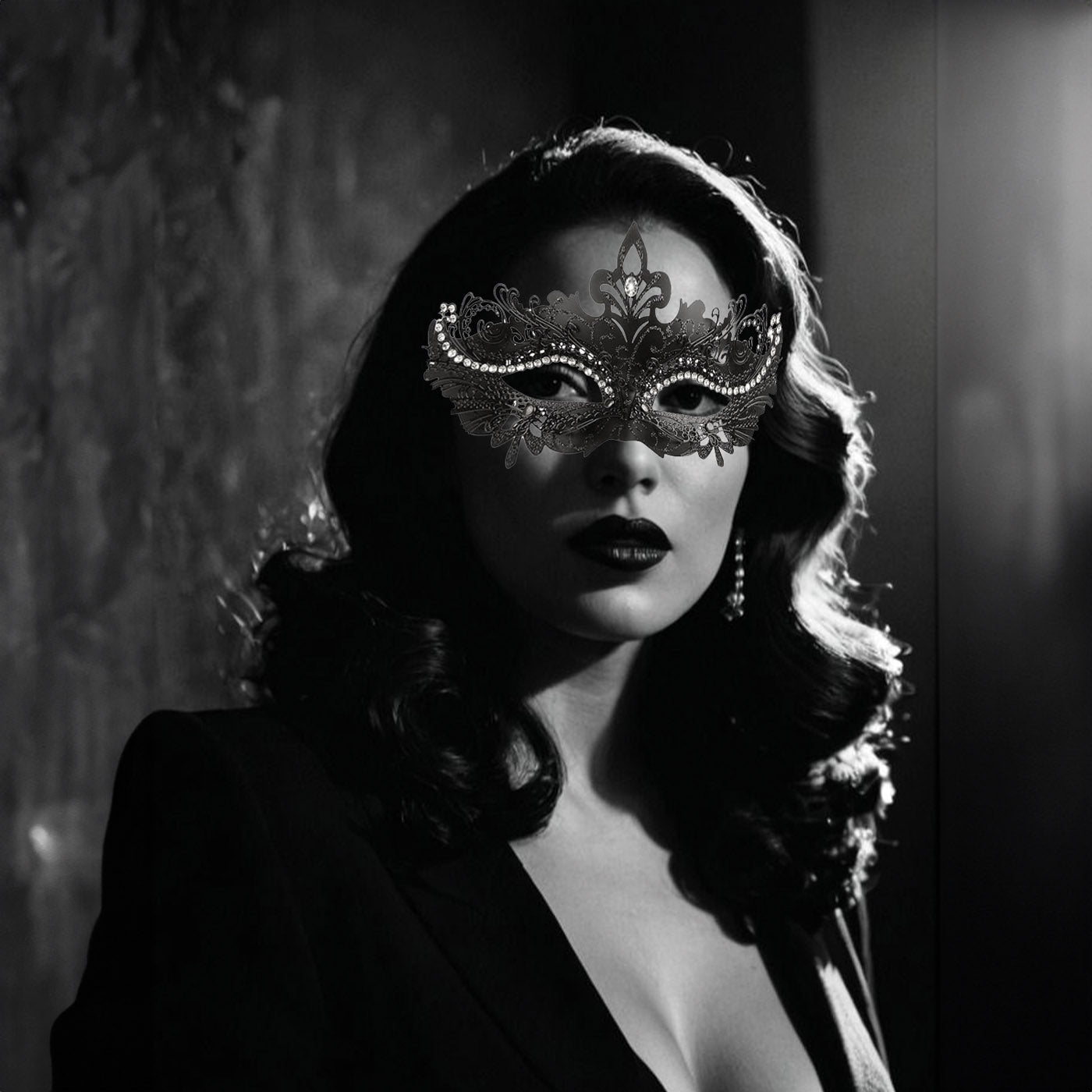 Masque Mascarade Carnaval Venise Noir