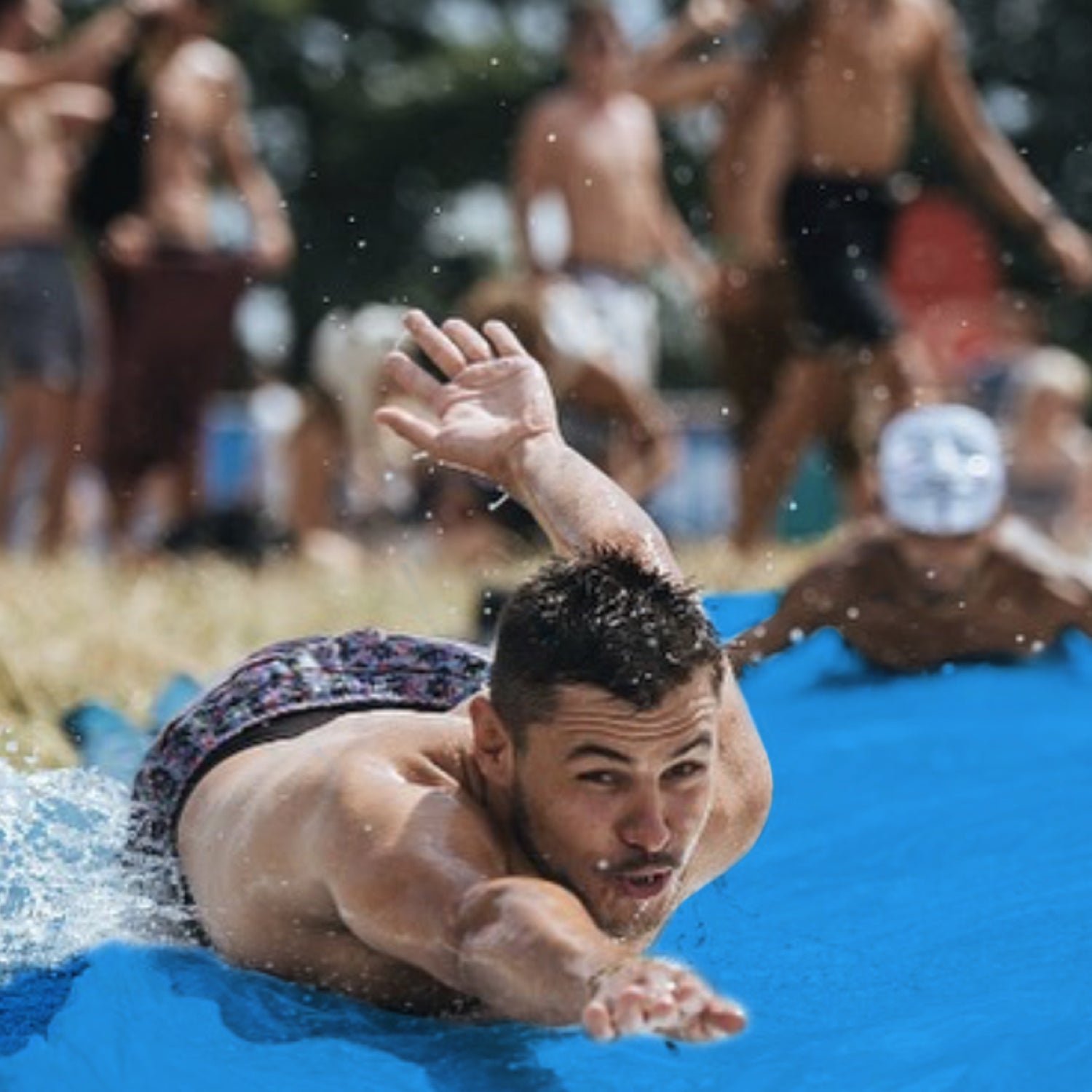 2 Tapis de Ventriglisse de 10 mètres Bleus - Slip'n Slide