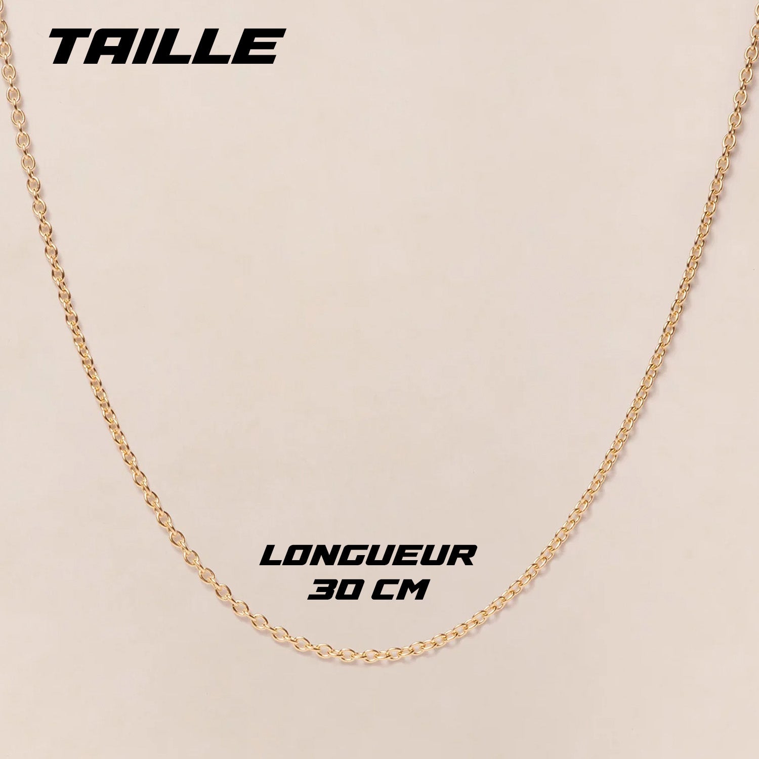 Collier Doré avec Croix