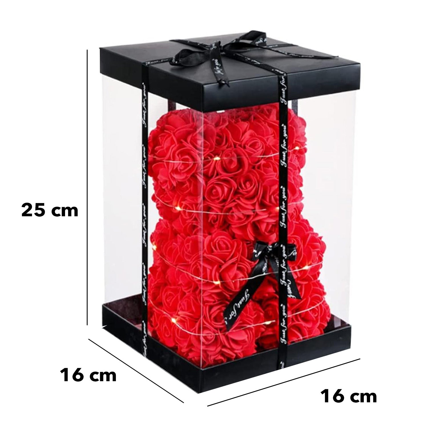 Ourson en Roses Rouges
