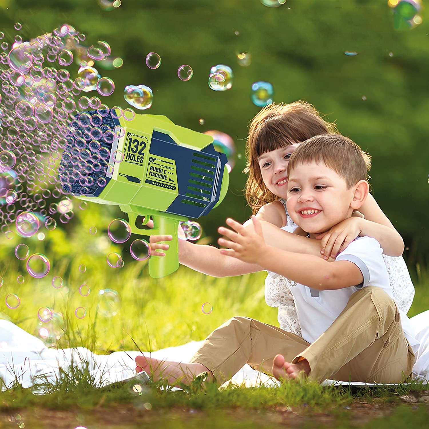 Bazooka Bubble Vert - Machine à Bulles de Savon