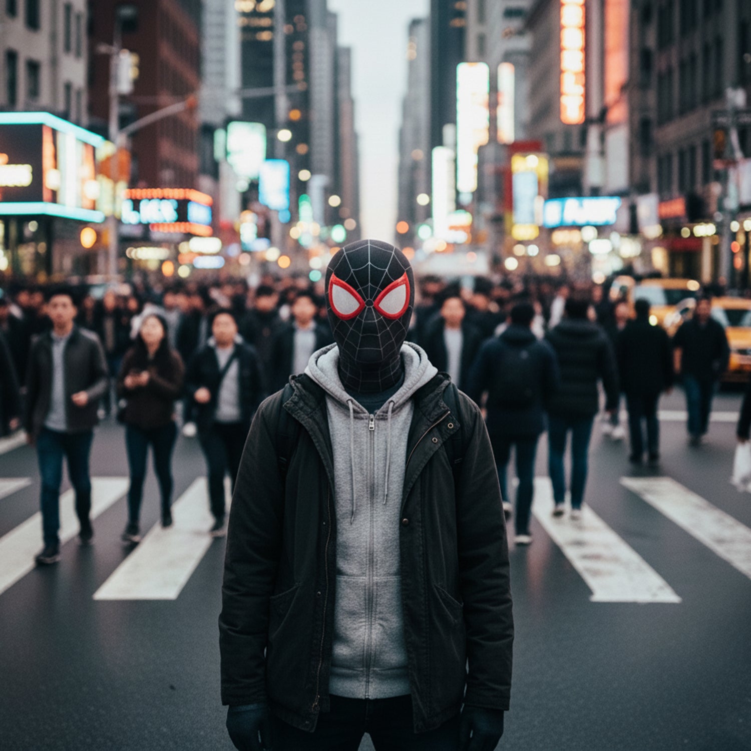 Masque Super-Héros Araignée – Noir