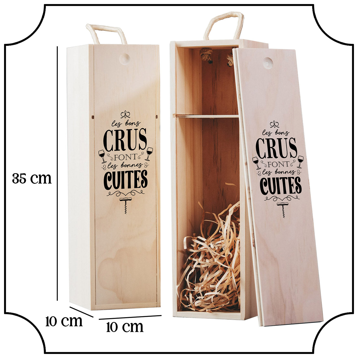 Coffret à Vin - Les bons crus font les bonnes cuites