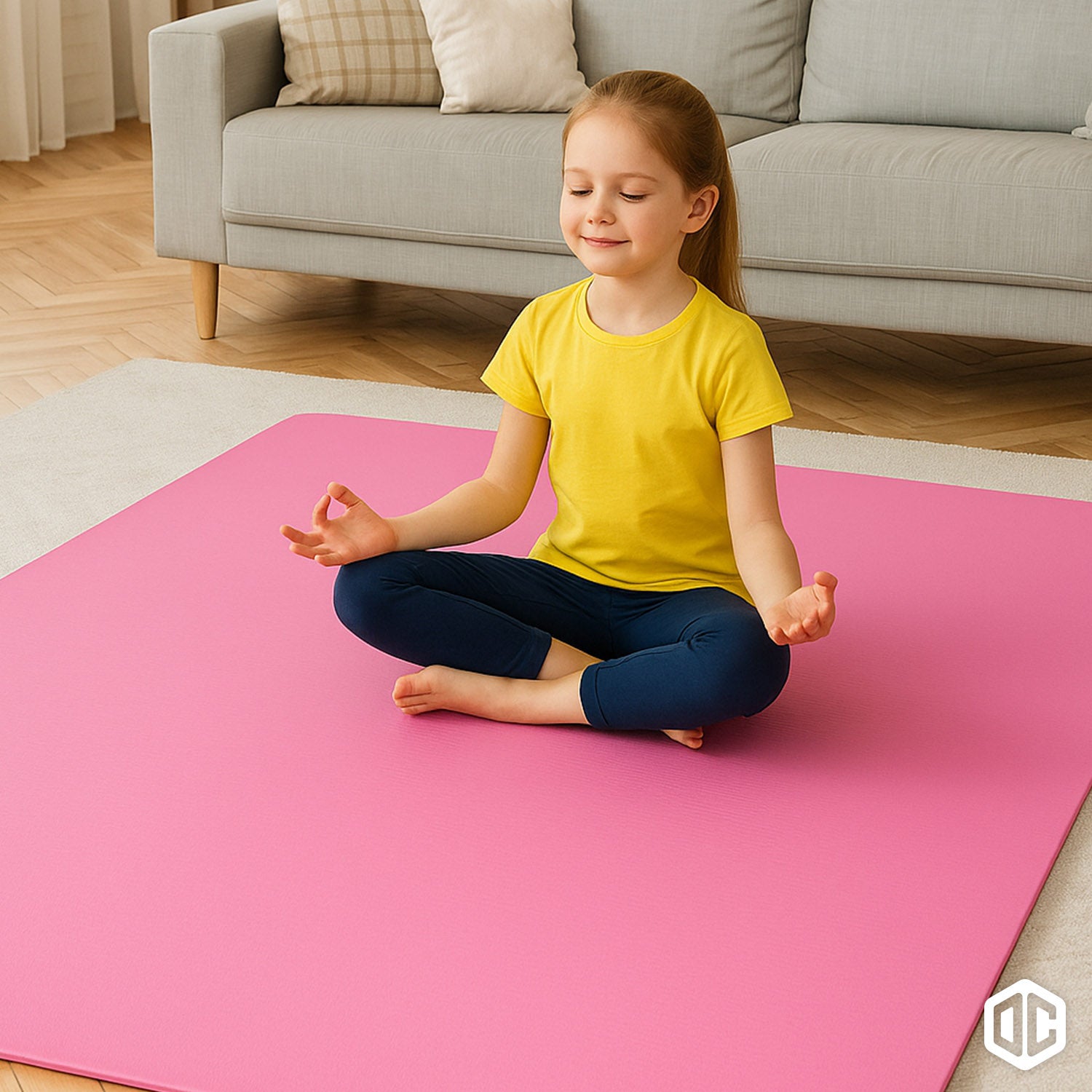 Grand Tapis de Gymnastique – Rose